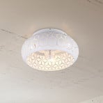 Ventilator cu lumină Bidar, alb, DC, silențios, 50 cm, telecomandă