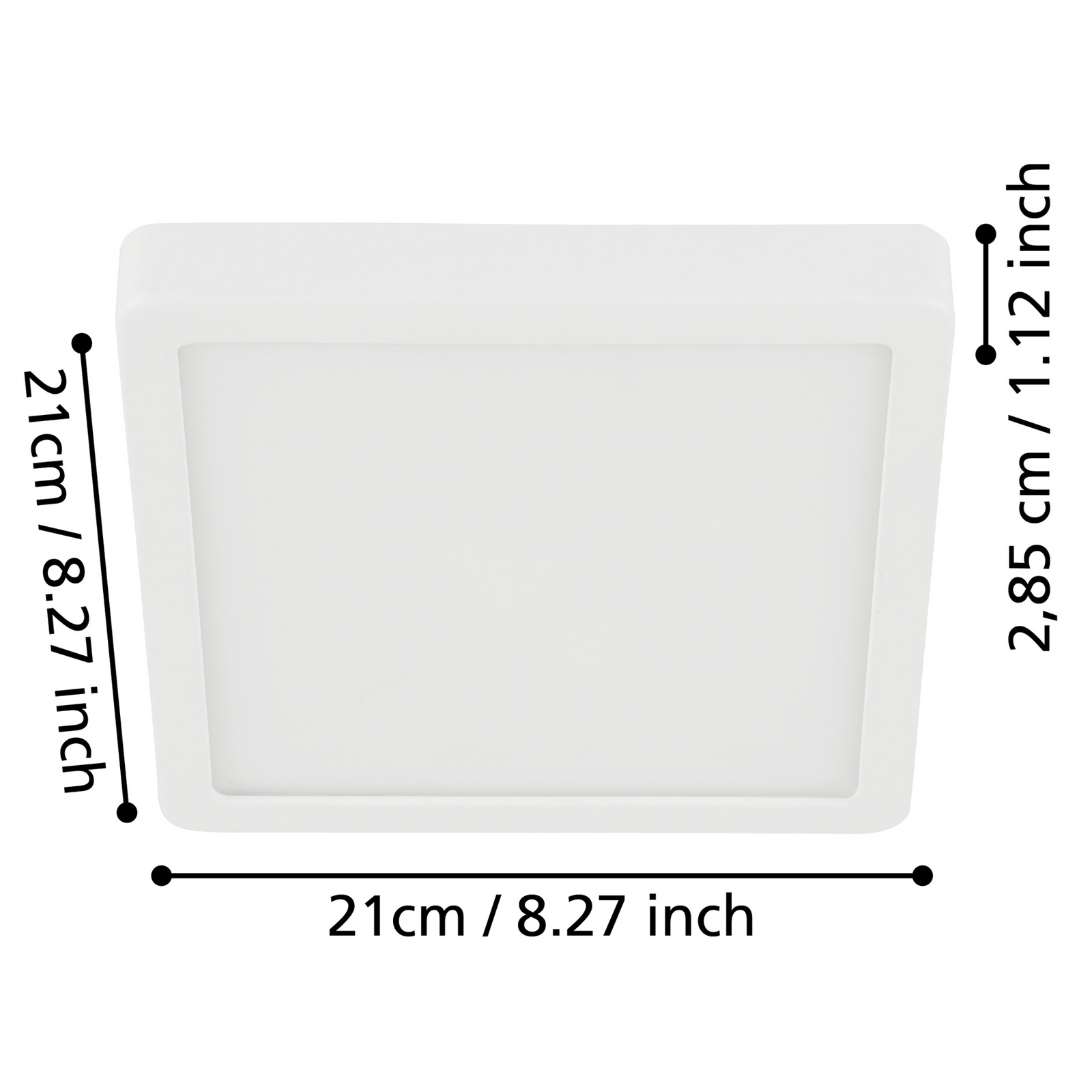 Candeeiro de teto LED Fueva 5 IP44 3000K preto Ø21cm Candeeiro de teto LED Fueva 5 IP44 3000K preto Ø21cm