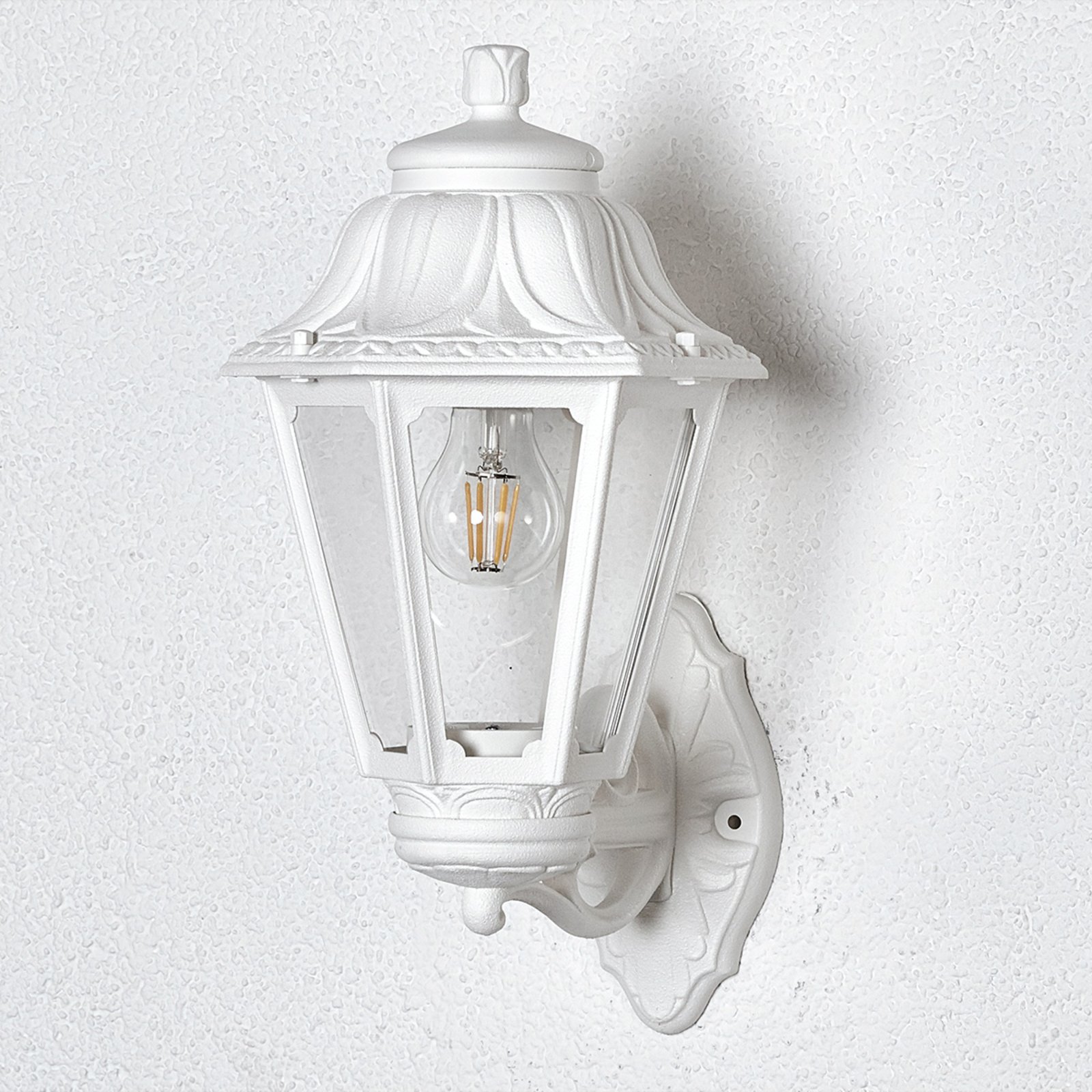 Bisso Anna LED outdoor wall lamp E27 white