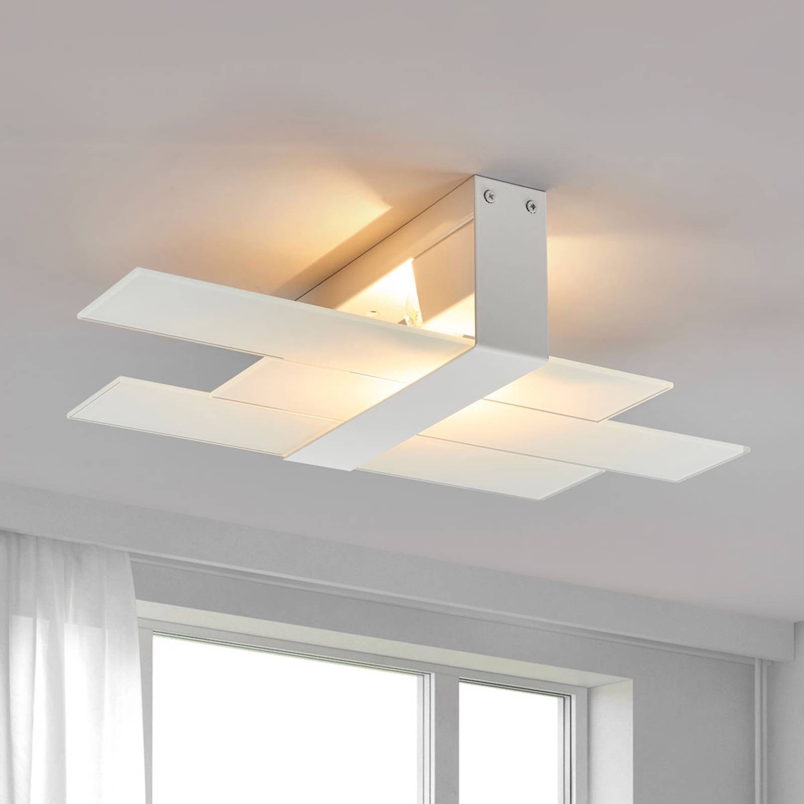 Linea Light Modern taklampa Triad 48 cm vit