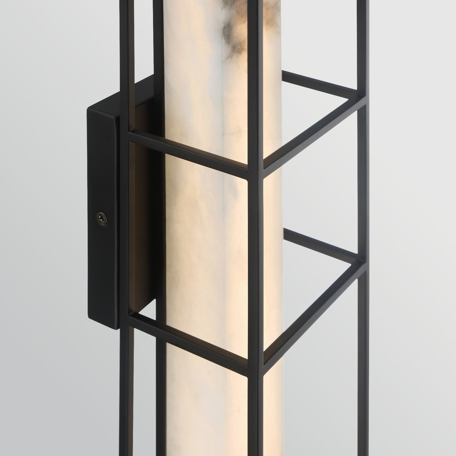 LED-Außenwandlampe BLAKLEY schwarz/alabaster Höhe 41 cm IP44