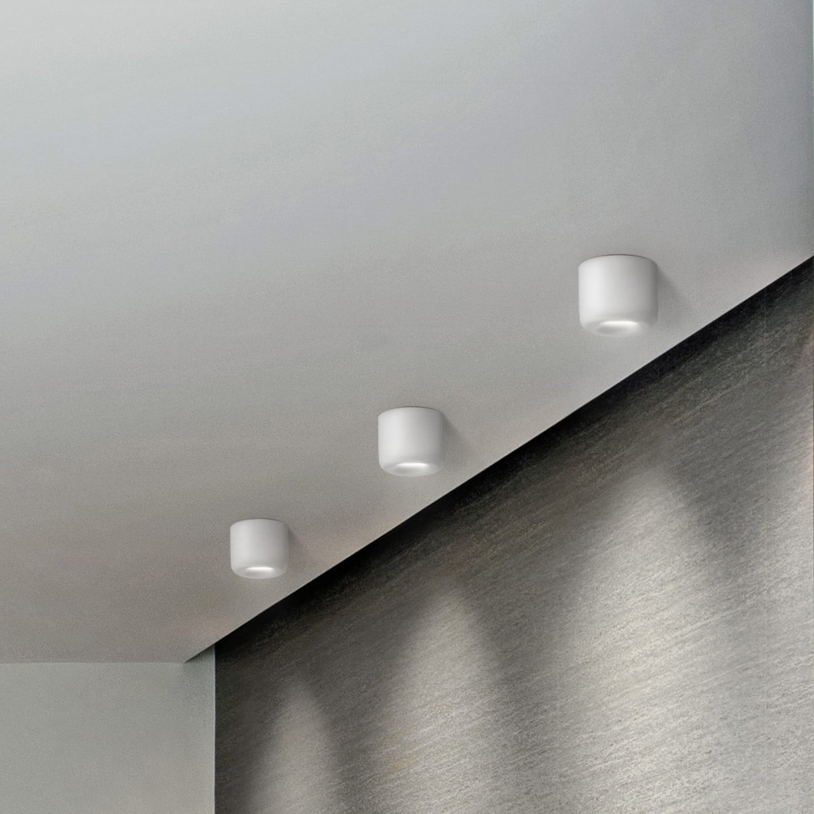 Serien Lighting serien.lighting Cavity Ceiling L alb - Camera de zi / sufragerie - design - Metal