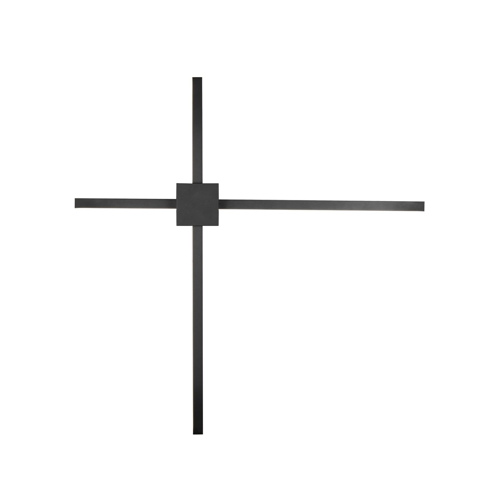 LED-Wandleuchte Cassino, schwarz matt, Breite 67 cm, Metall LED-Wandleuchte Cassino, schwarz matt, Breite 67 cm, Metall