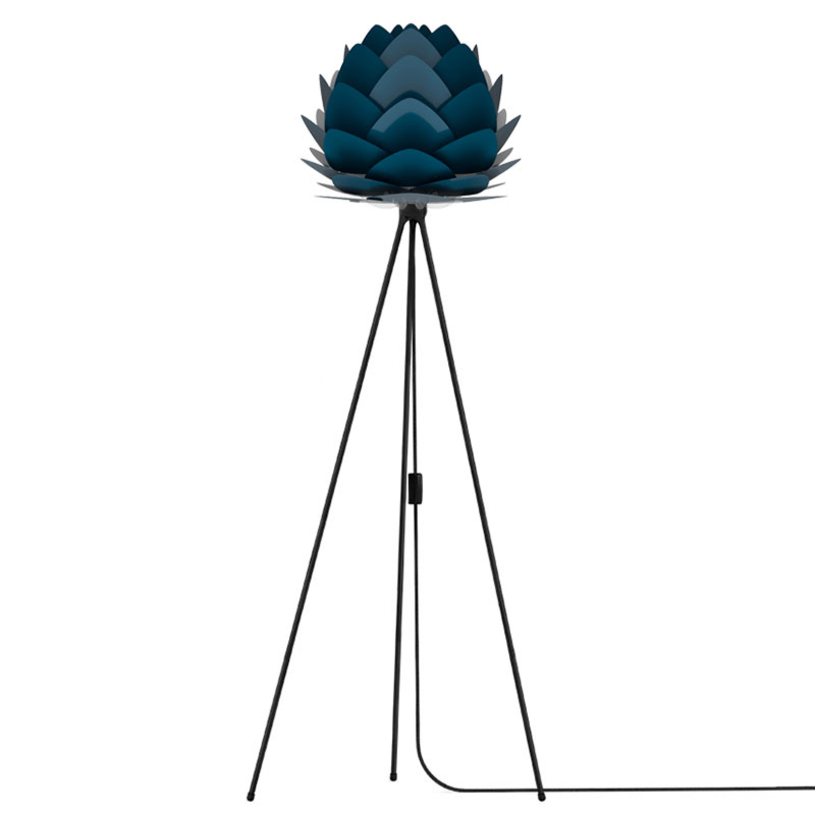 UMAGE Aluvia mini Stehlampe, Tripod schwarz
