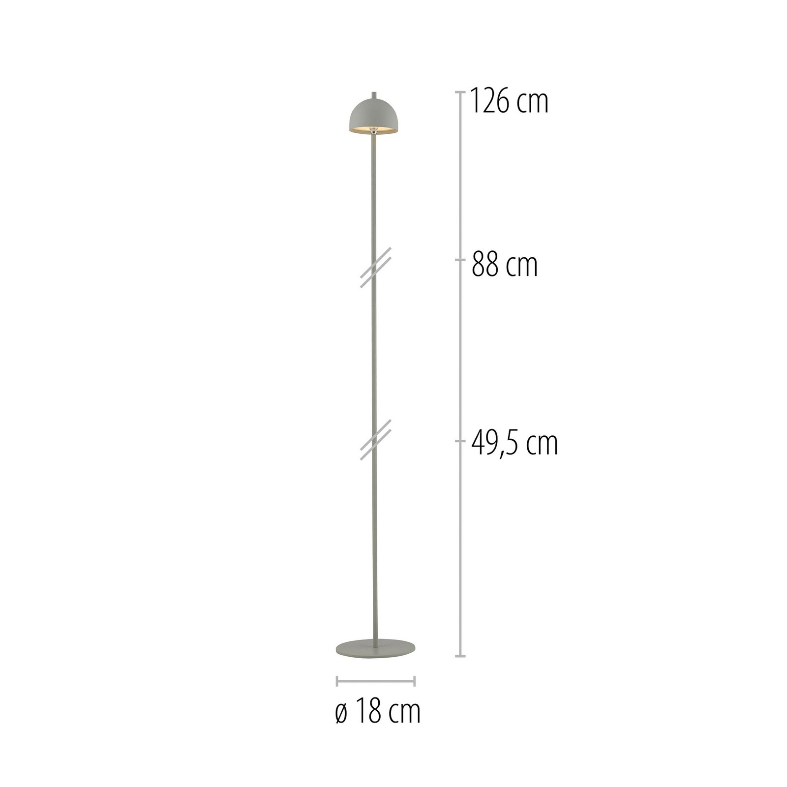 SCHÖNER WOHNEN LED rechargeable floor lamp Bellies, Spring Awakening SCHÖNER WOHNEN LED rechargeable floor lamp Bellies, Spring Awakening