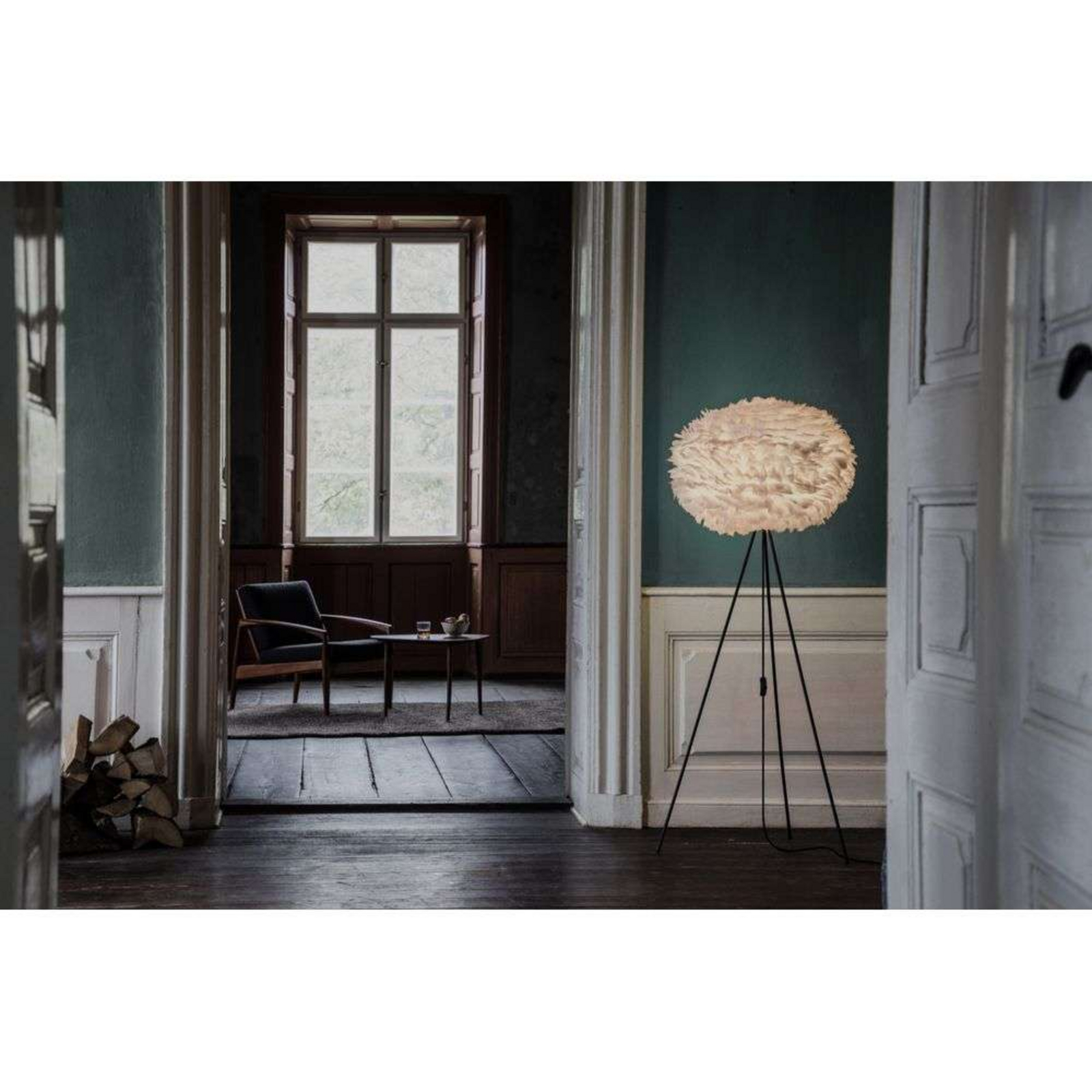 Eos Floor Lamp Medium Light Brown/White - UMAGE