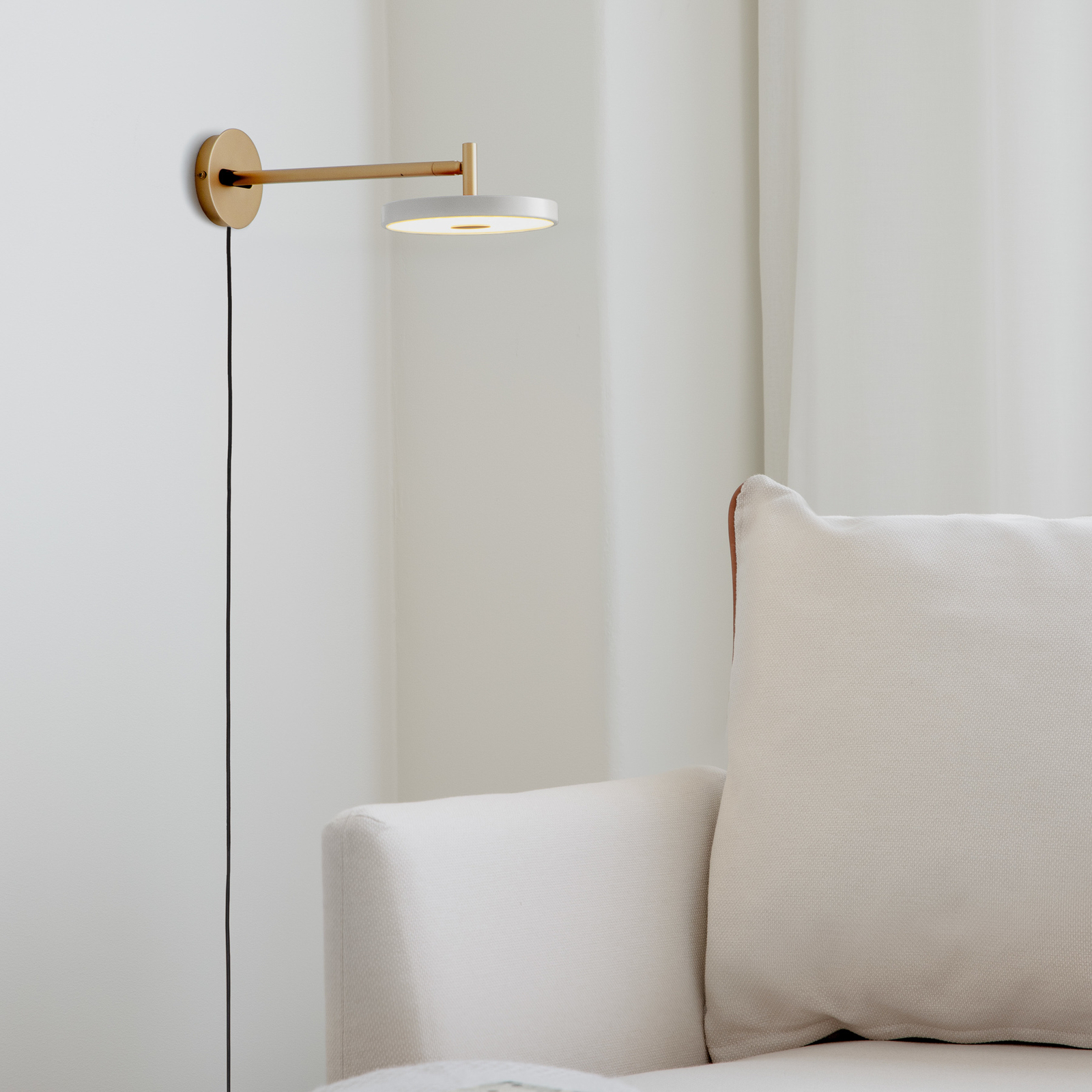 Asteria Vegglampe Short Nuance Mist - UMAGE