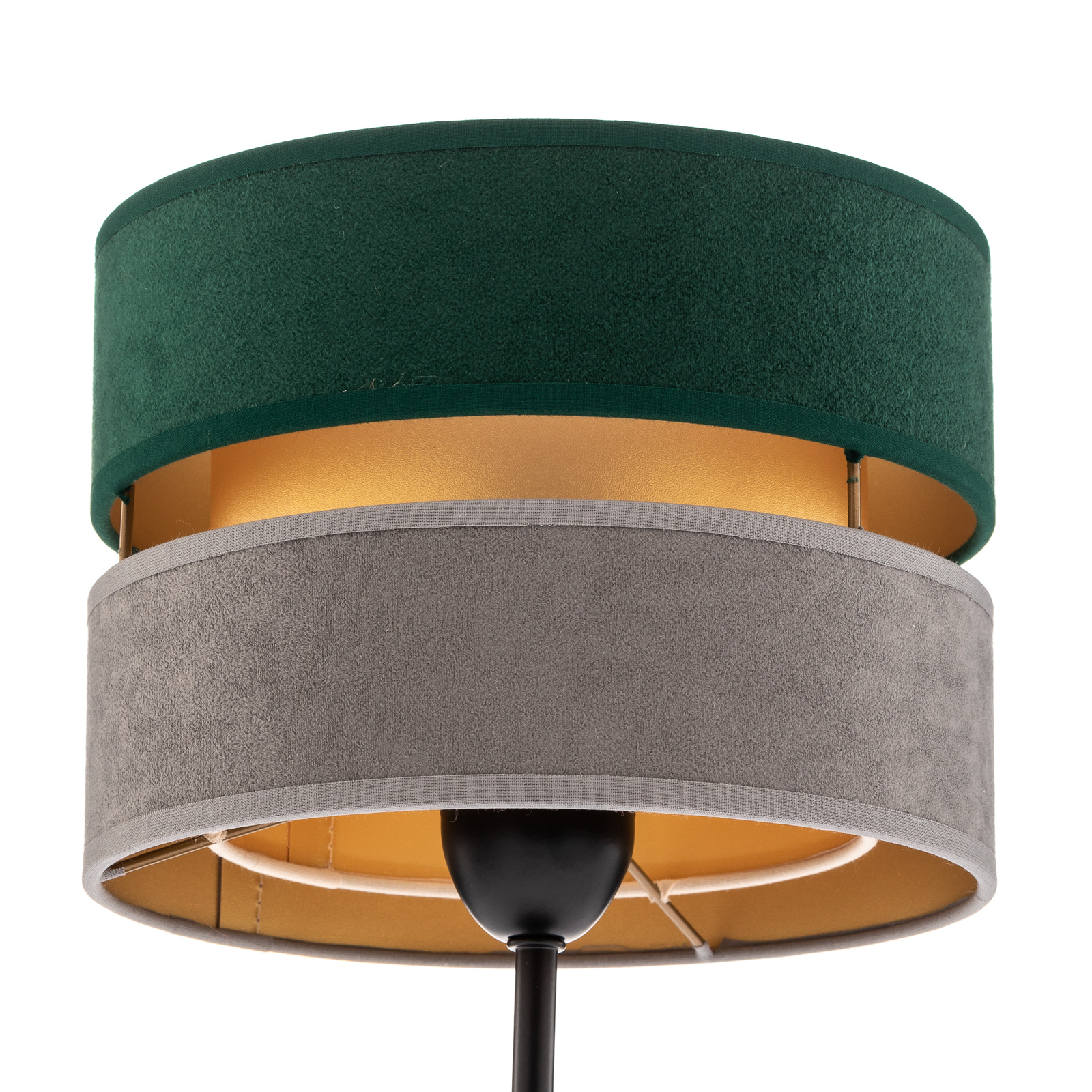 Lampa stołowa Golden Duo szara/zielona/złota 30cm