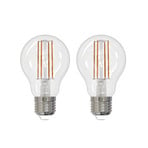 Lot de 2 ampoules LED à filament E27, 6 W, claires, 2 700 K, à intensité