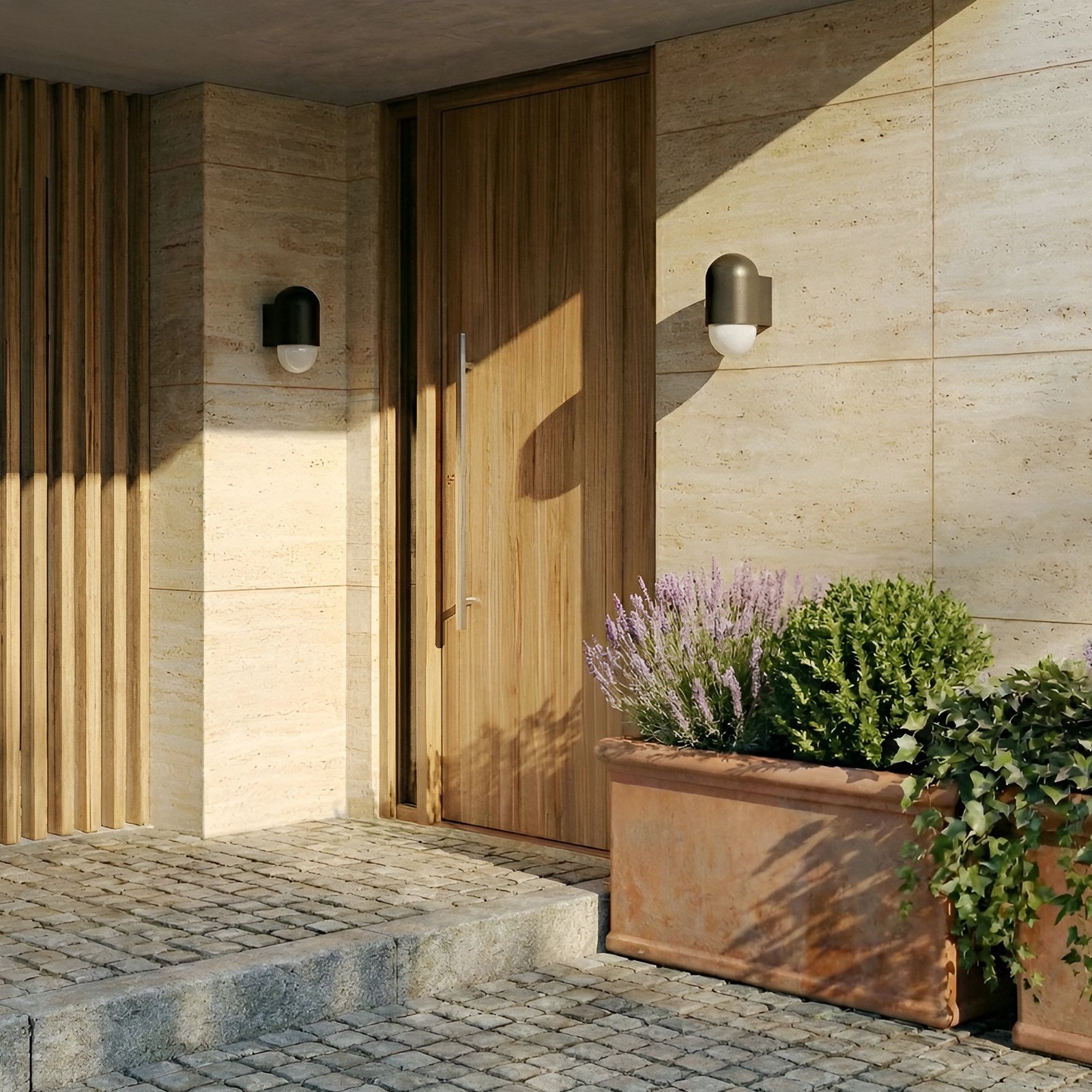 Pilva vanjska zidna svjetiljka, IP44, E27, metalna, crna - Lindby Pilva vanjska zidna svjetiljka, IP44, E27, metalna, crna - Lindby