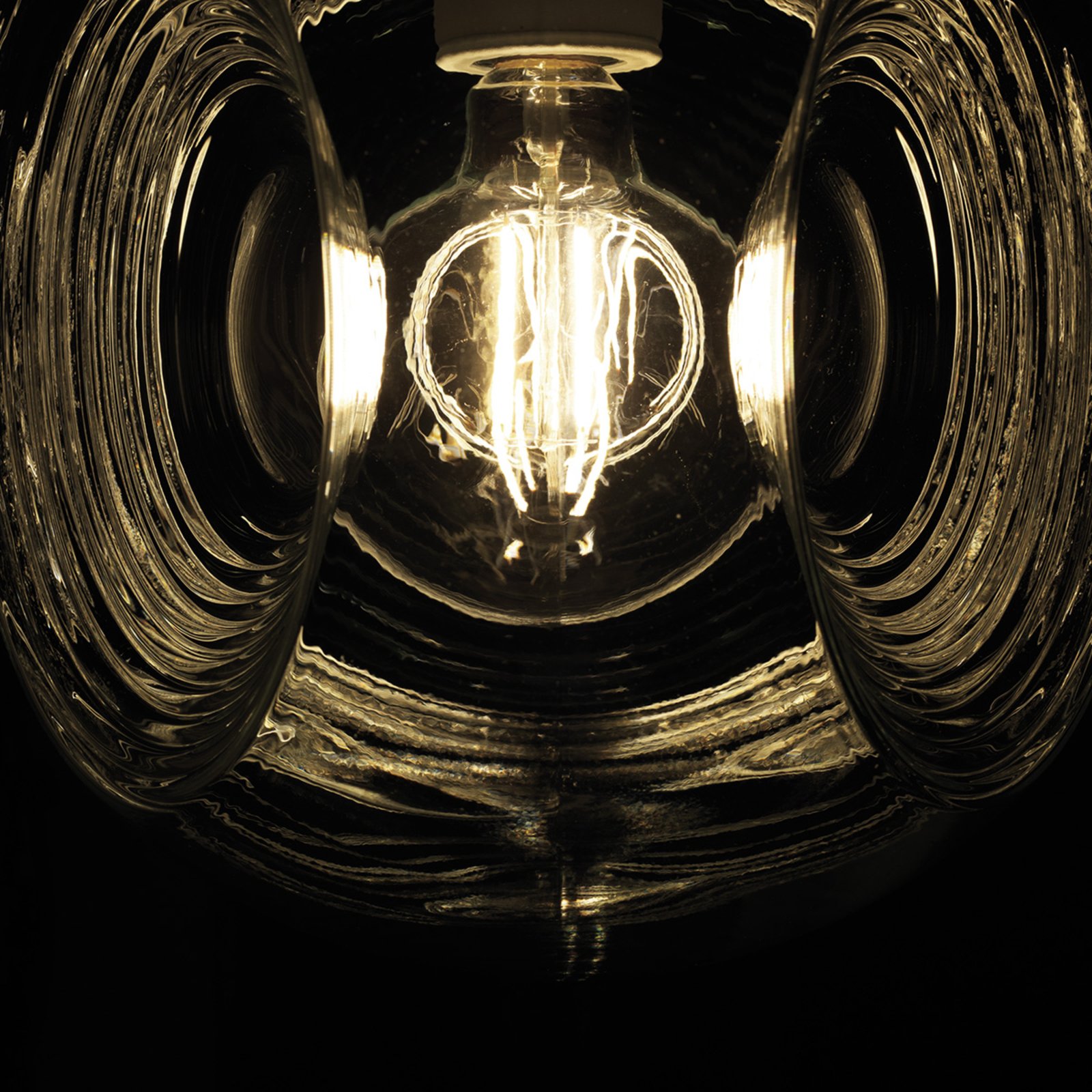 Eyes glass ceiling light with clear diffuser Lights.co.uk