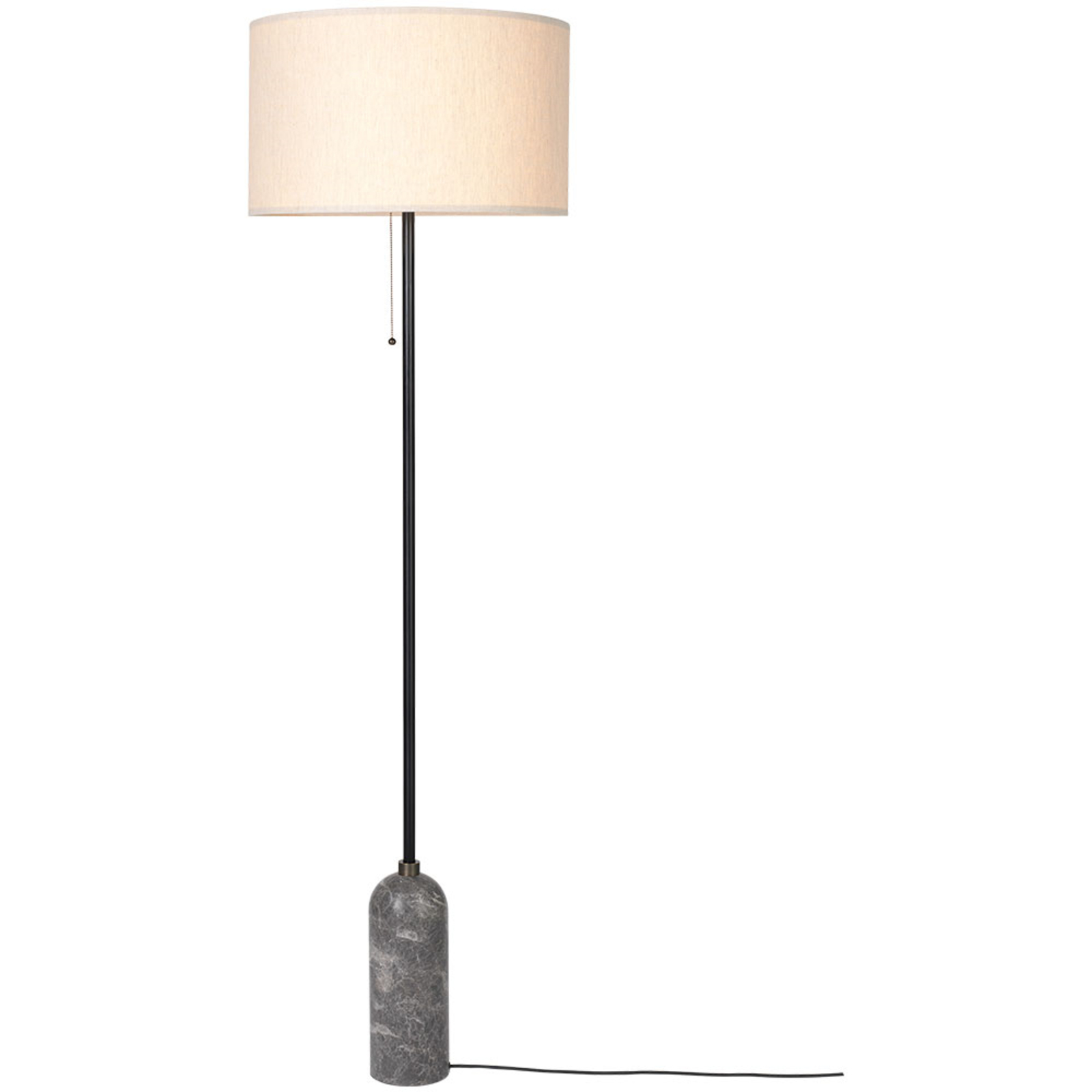 Gravity Lampadar Grey Marble/Canvas - GUBI