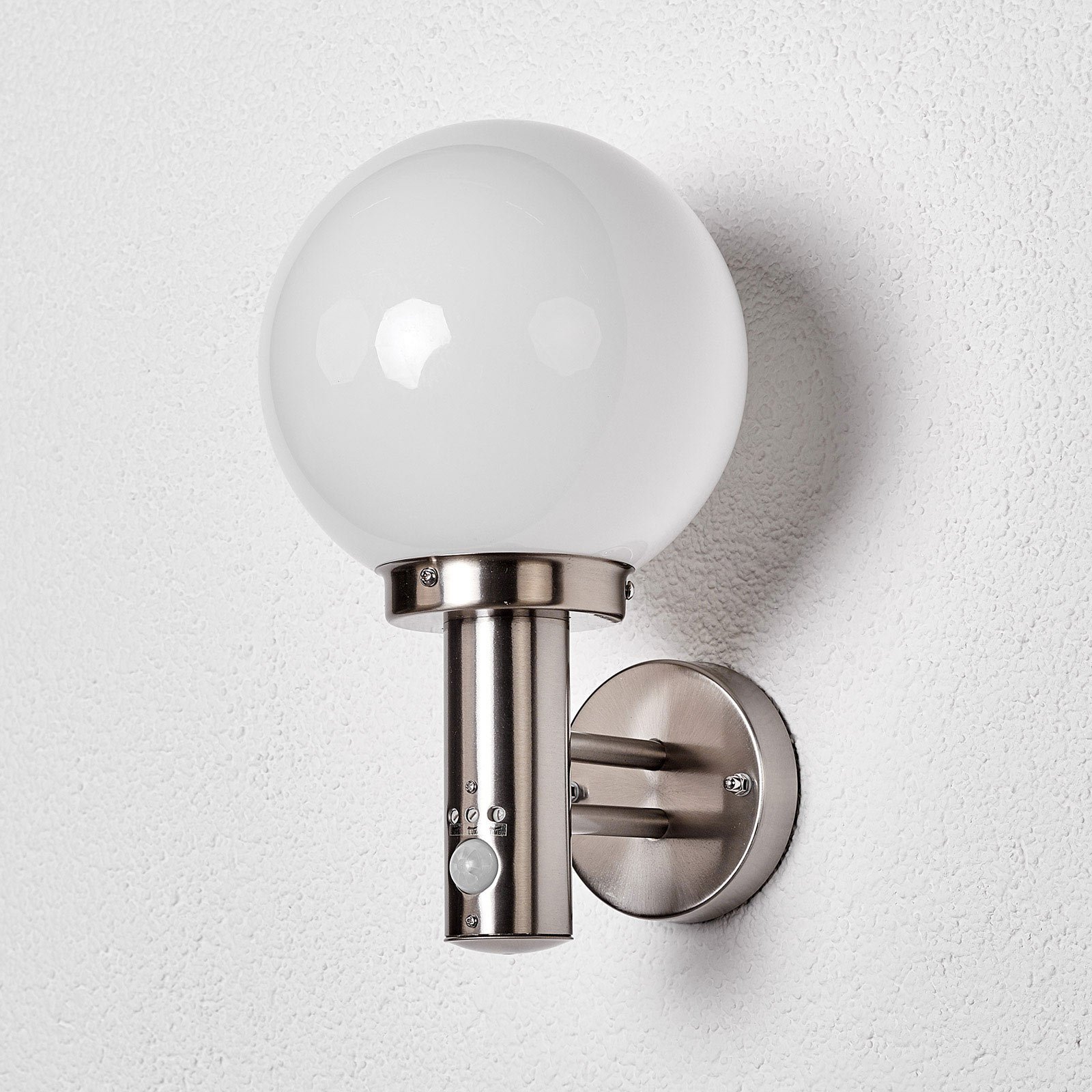 Nada Outdoor Wall Lamp w/Sensor Stainless Steel - Lindby