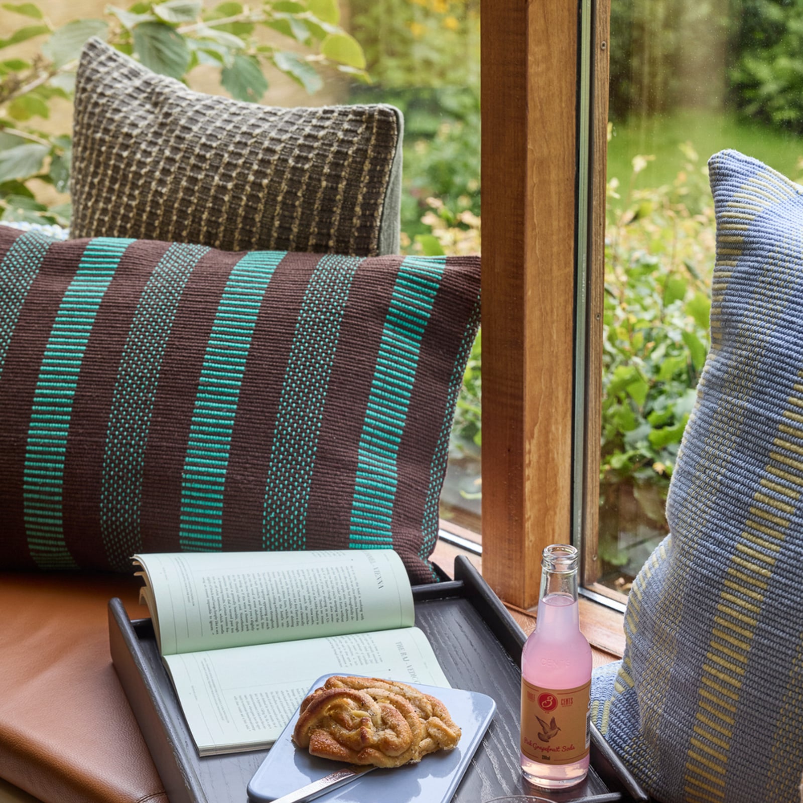 Cuscino Morph marrone, larghezza 40 cm - Hübsch