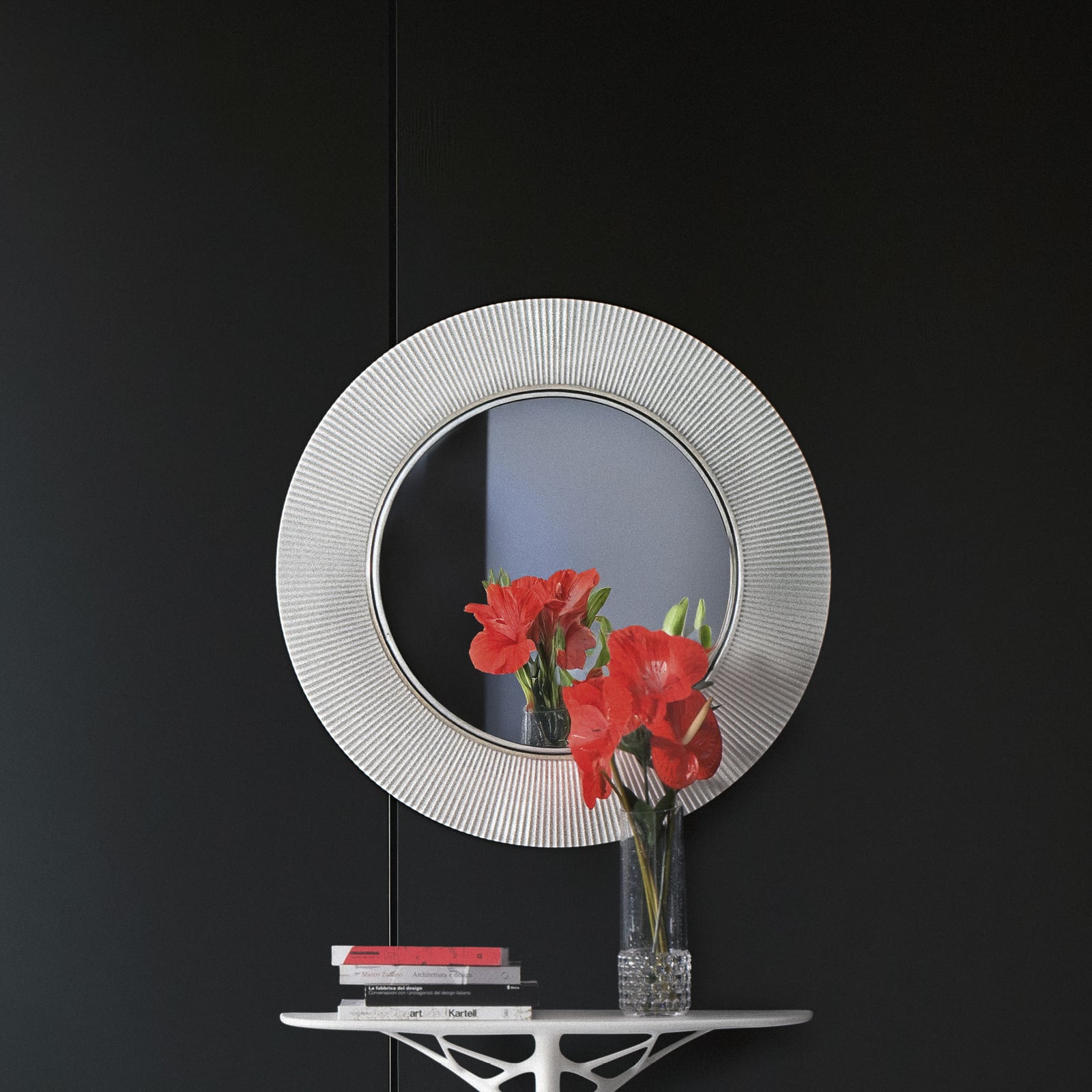 All Saints wall mirror, transparent, Ø 78 cm - Kartell