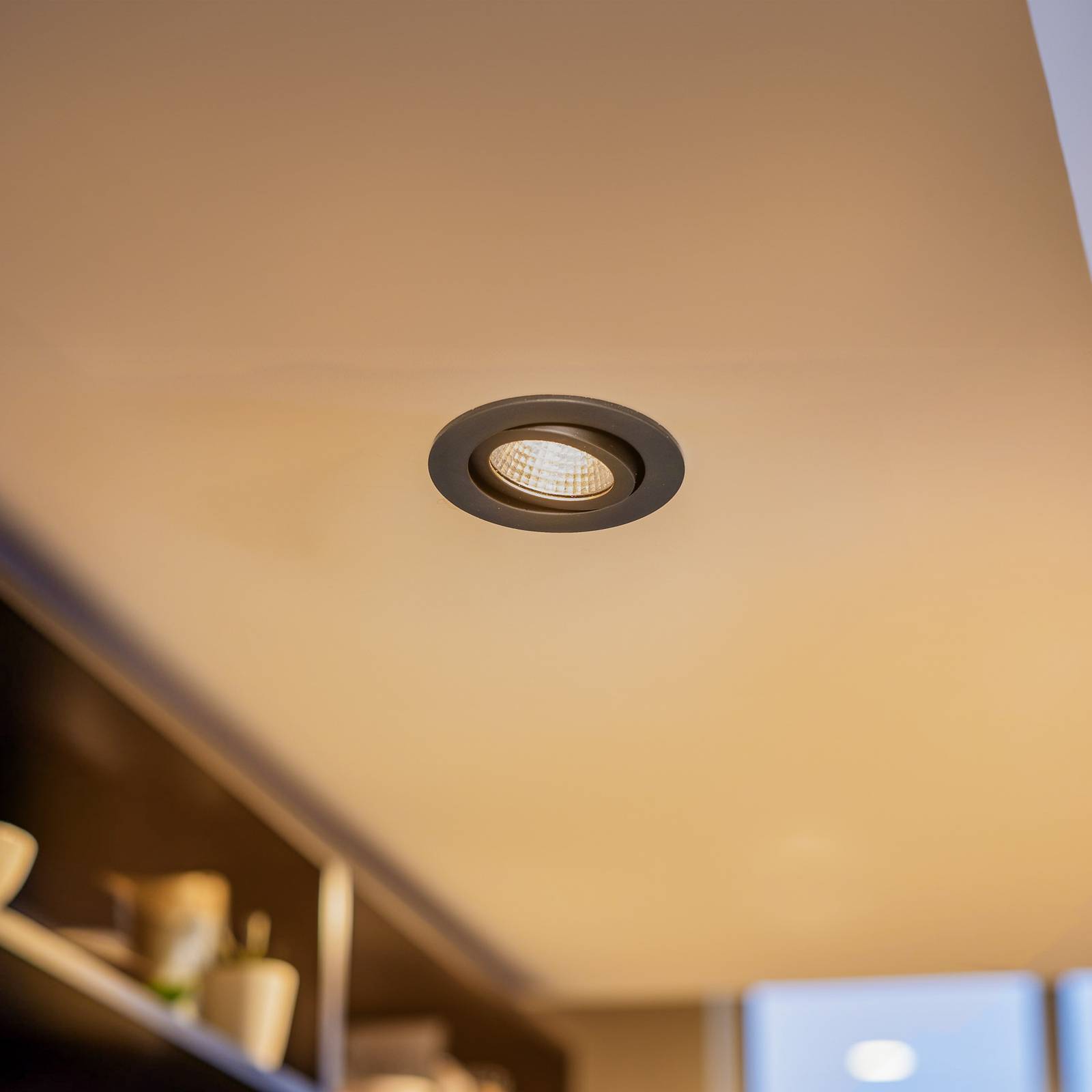 E-shop BRUMBERG LED bodové svetlá okrúhle čierna 3000K