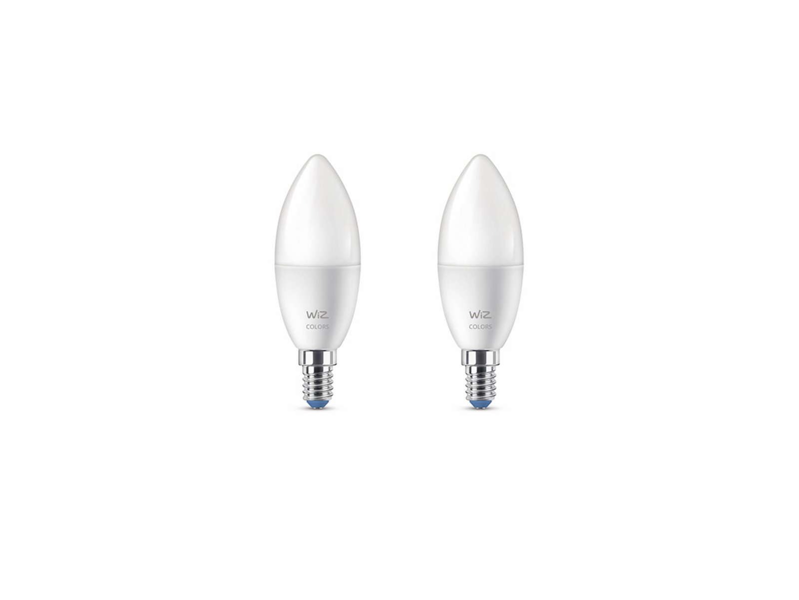 Becuri Smart Color 4,9W 470lm 2700-6500K 2-pack Lumânare E14 - WiZ