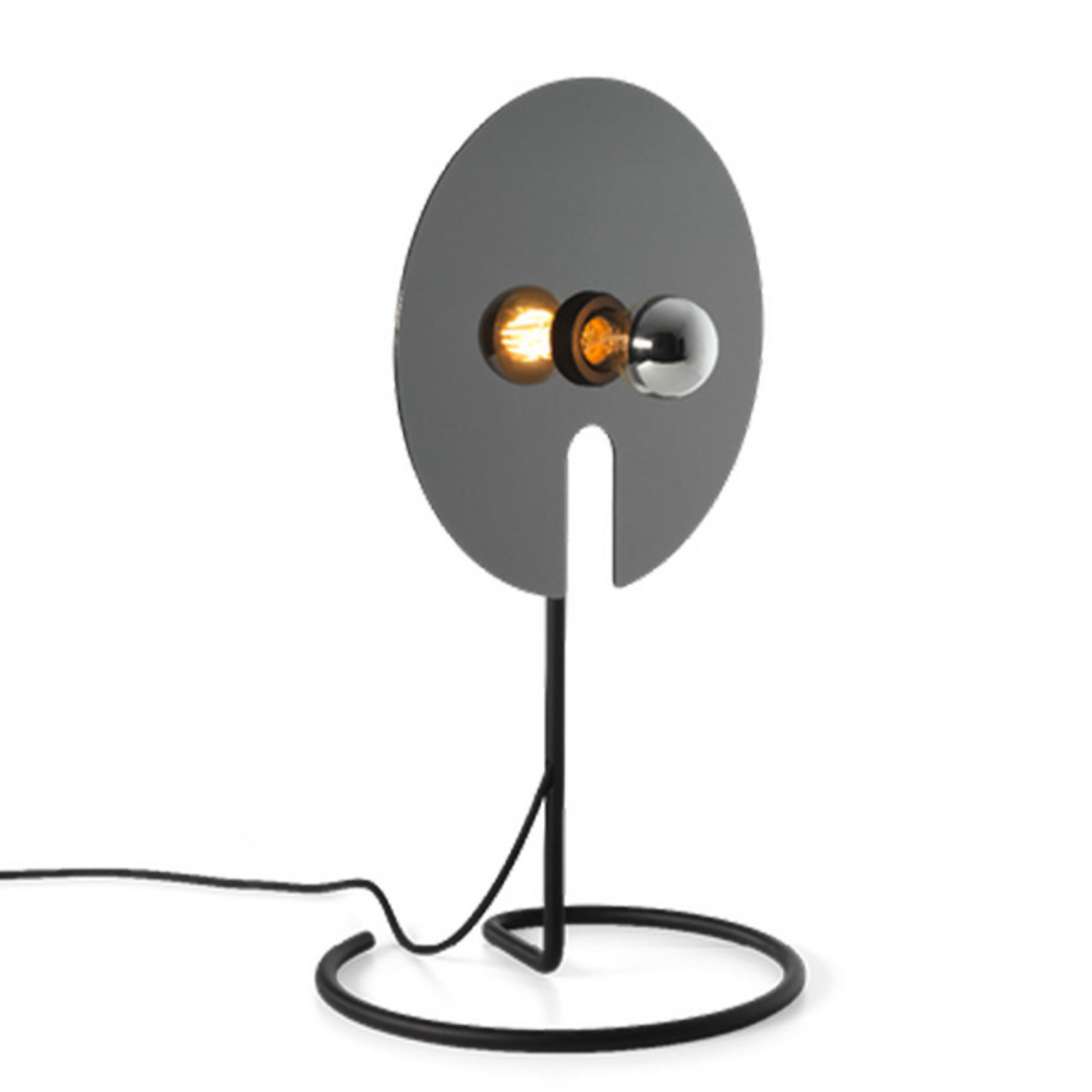 WEVER & DUCRÉ Mirro lampada da tavolo 1.0 nero/cromo