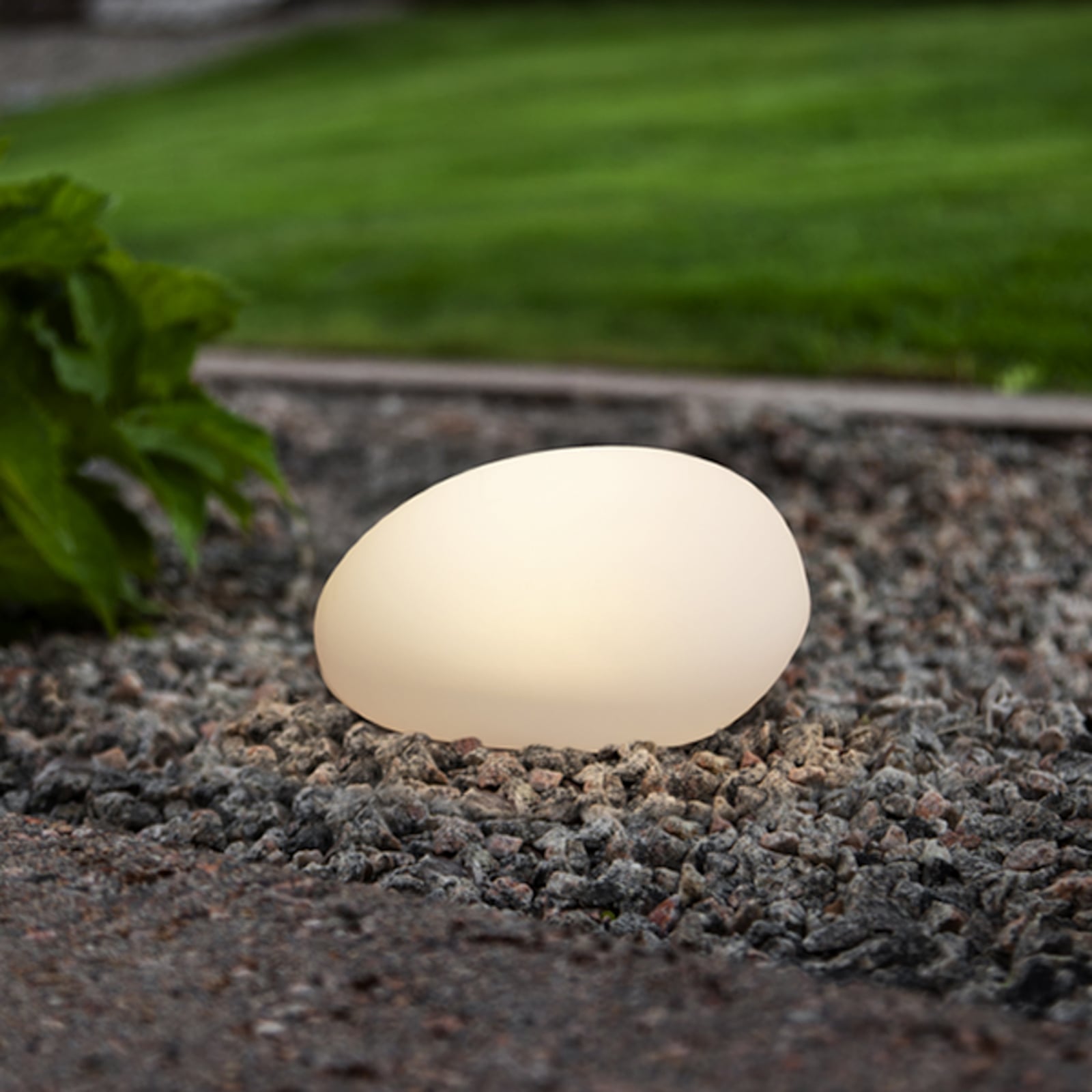 LED-Solarleuchte GLOBY, weiß, 24,5 cm, Kunststoff, IP44