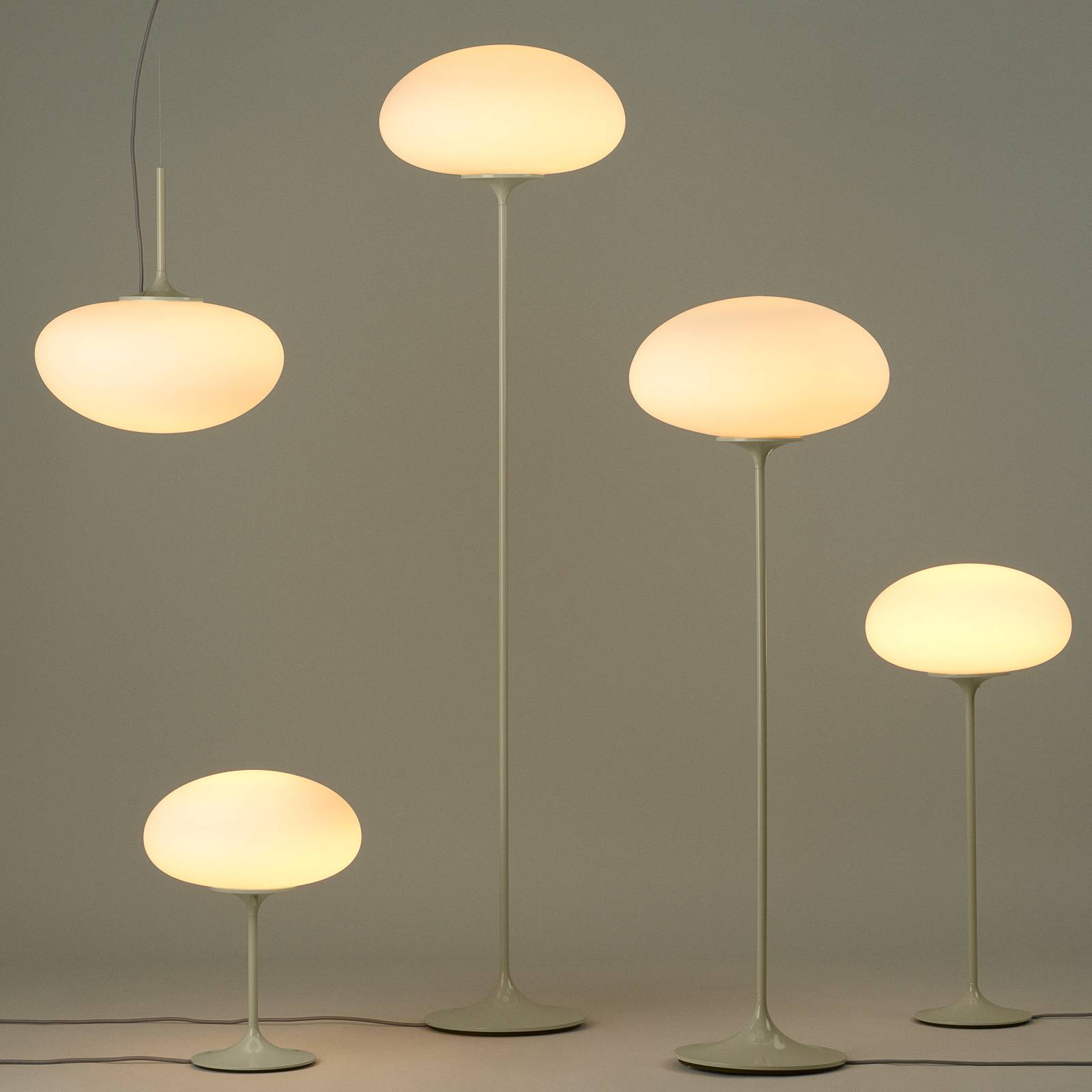 GUBI Stemlite tafellamp, grijs, 42 cm