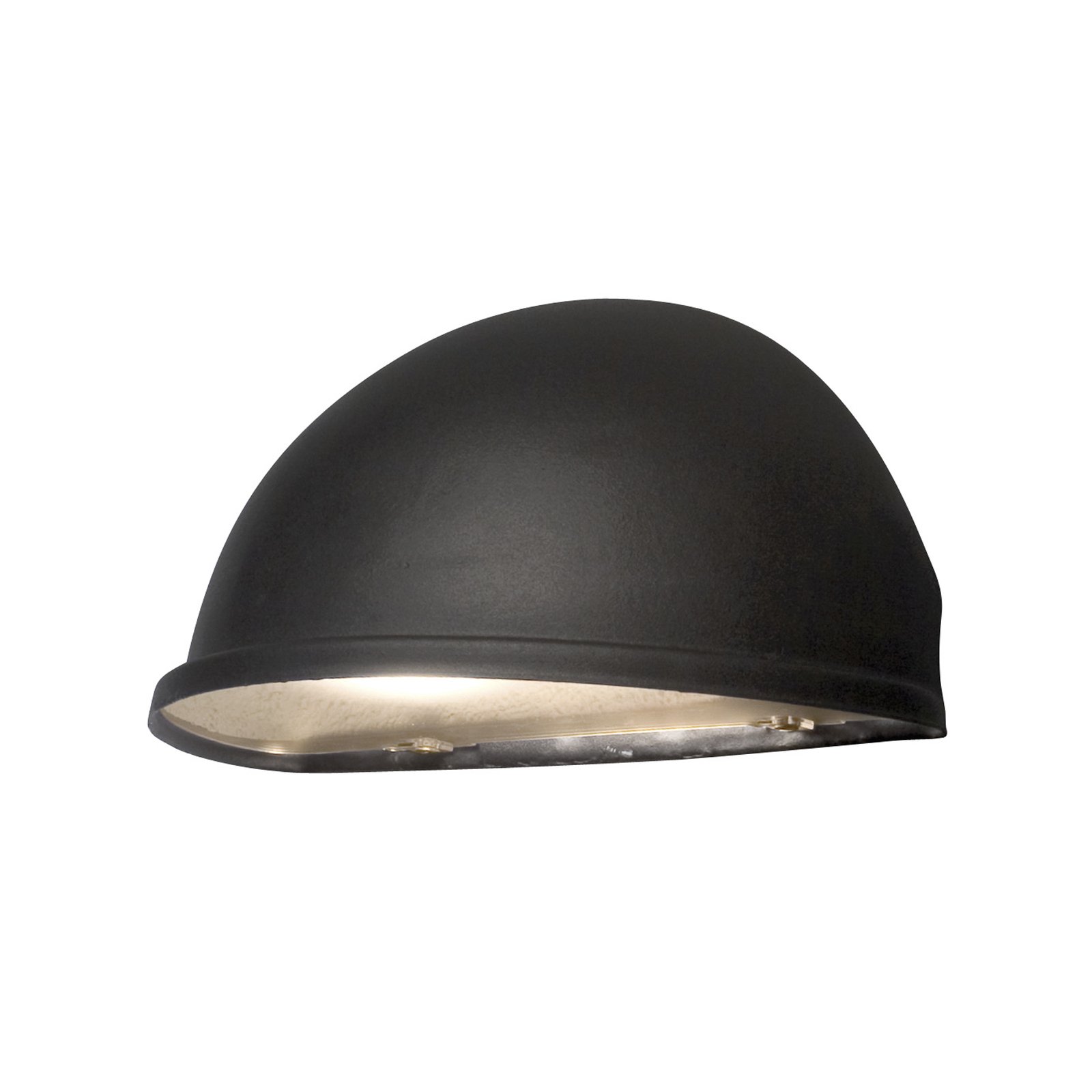 Solid udendørs væglampe Torino, E27/sort