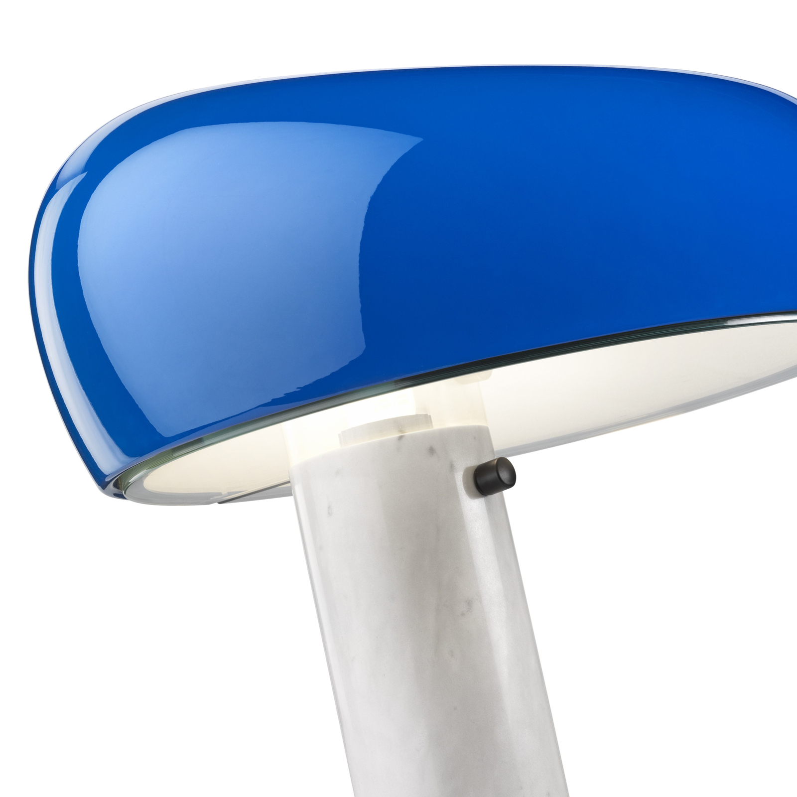 FLOS lampe à poser Snoopy, bleu marine, marbre, métal