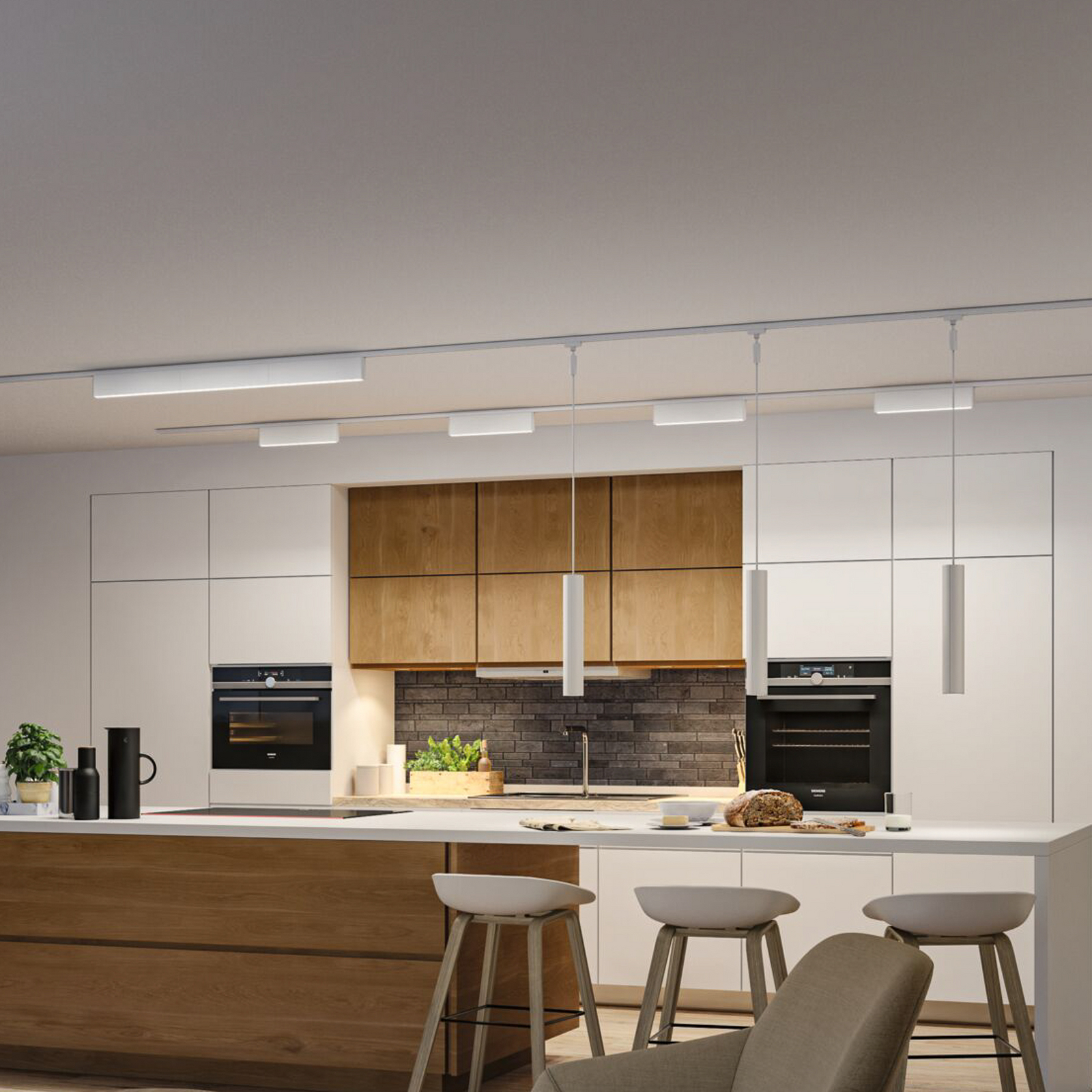 Paulmann URail LED-Lichtleiste Ceris, 3000K, aluminiu, dimabil