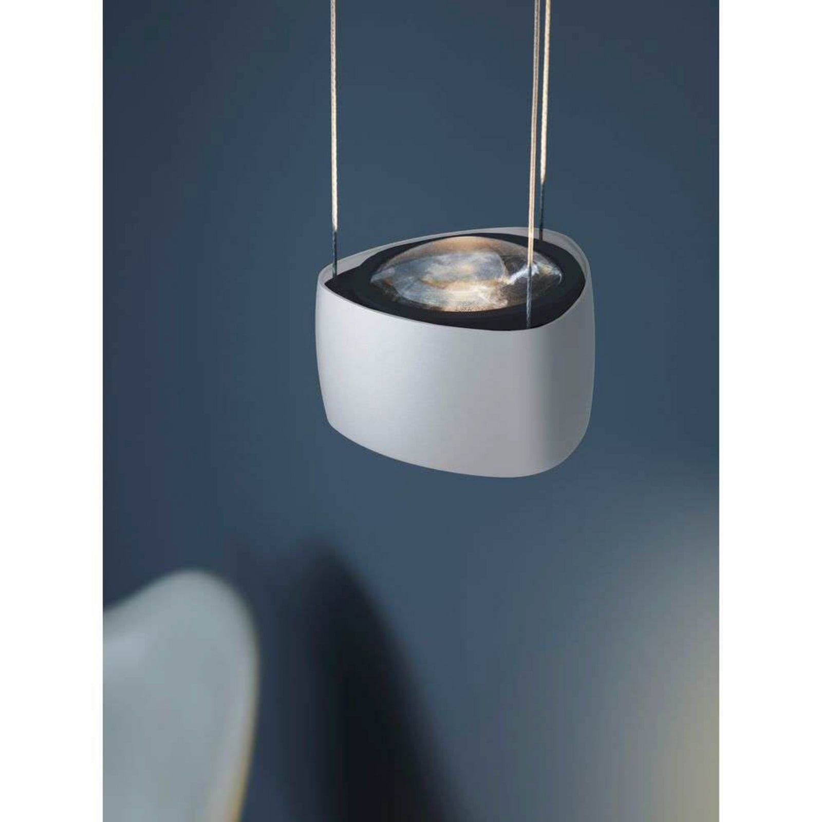 LOOM DESIGN Lampă suspendată LED Air albă aluminiu 13 cm - Camera de zi / sufragerie - Modern