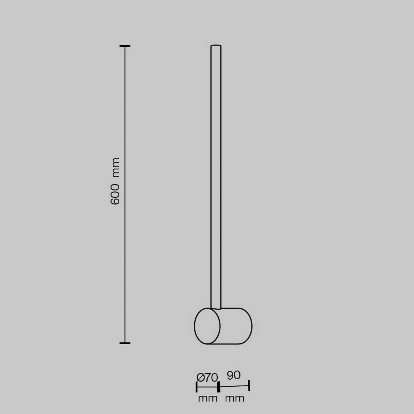 Maytoni Maytoni LED nástěnné světlo Light stick, černé, výška 60 cm