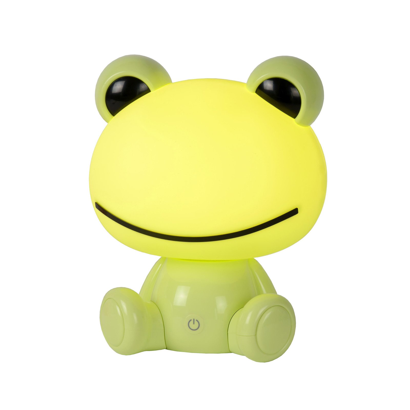 Children's table lamp Dodo frog, green, dimmable, ABS