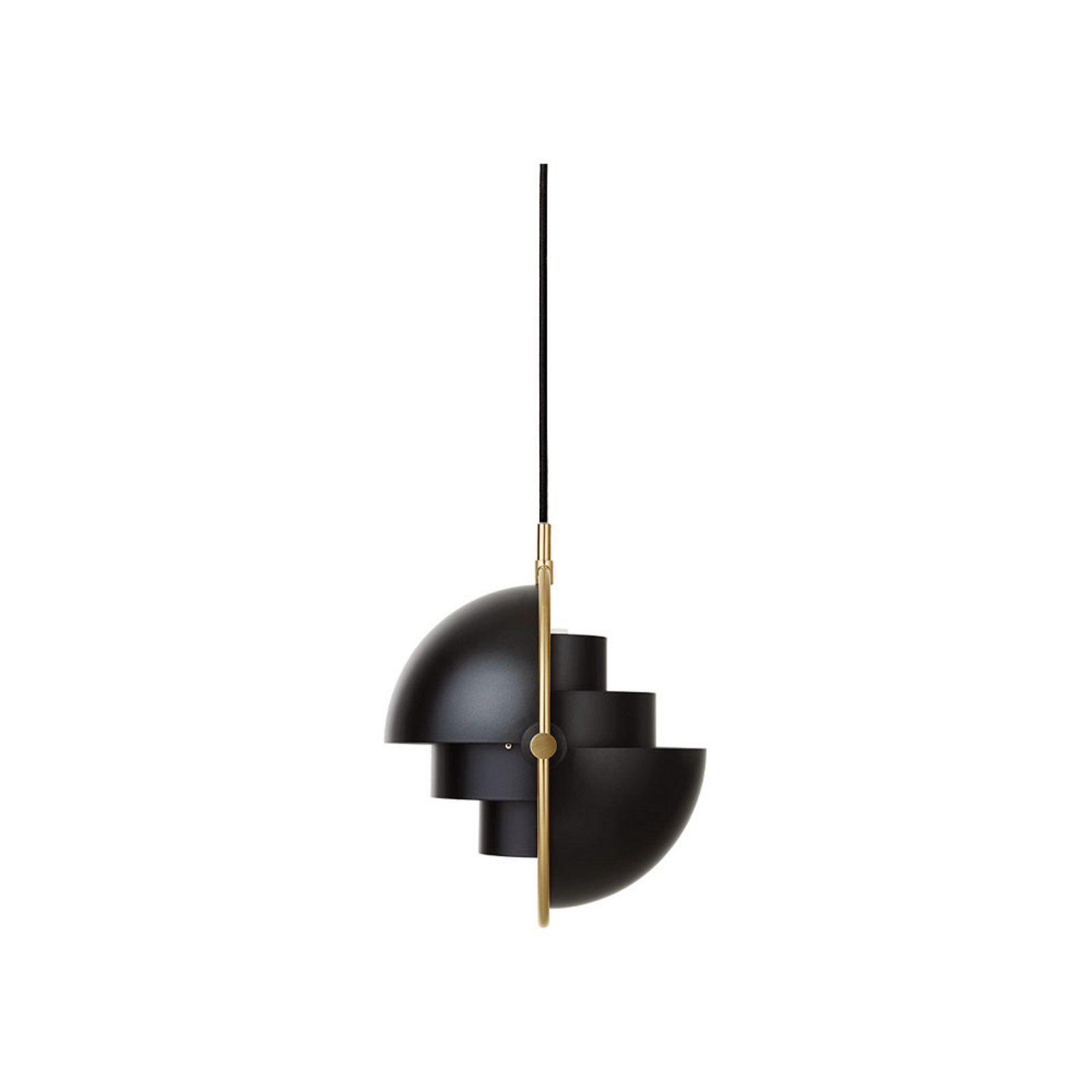 Multi-Lite Pendant S Brass/Charcoal Black - GUBI