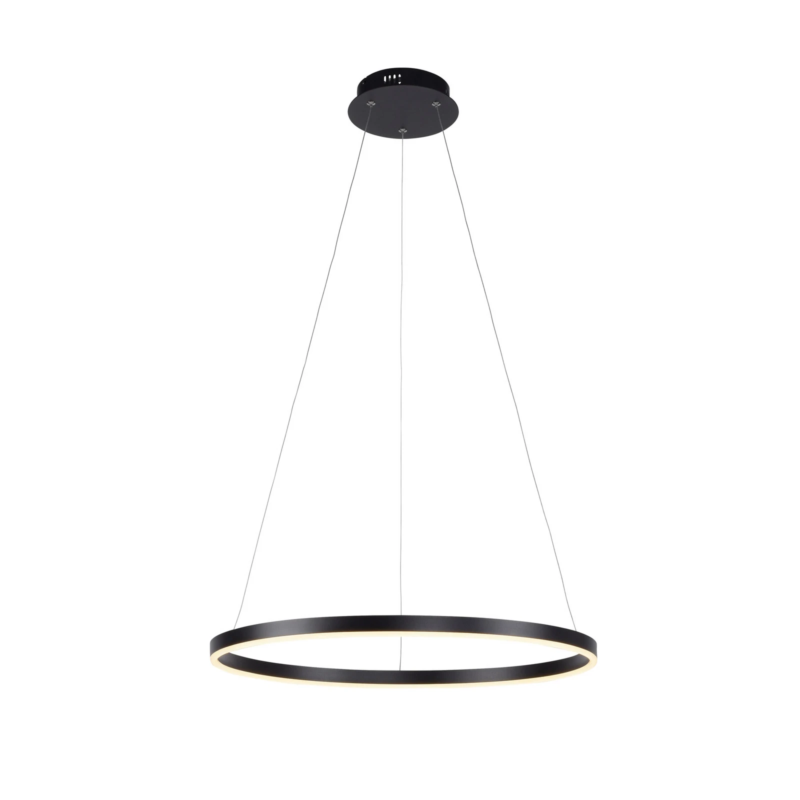 LED-Pendelleuchte Ritus, Ø 58,5cm, anthrazit