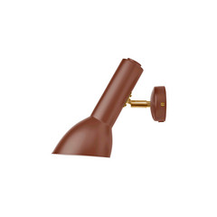 Oblique Wall Lamp Tile Red/Brass - Cph Lighting