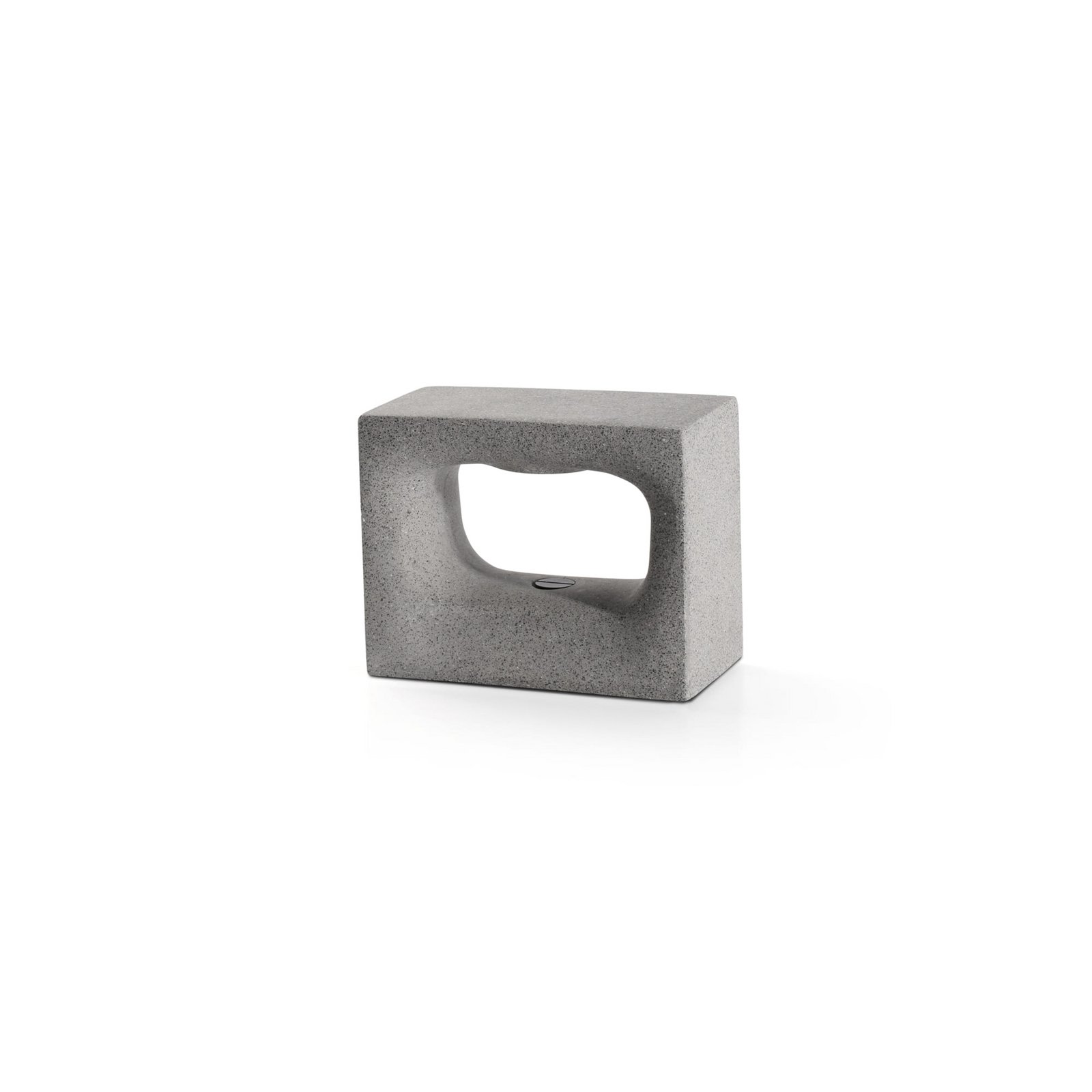 LED wall light Glint, 3000K, 15 cm, grey, concrete, IP55