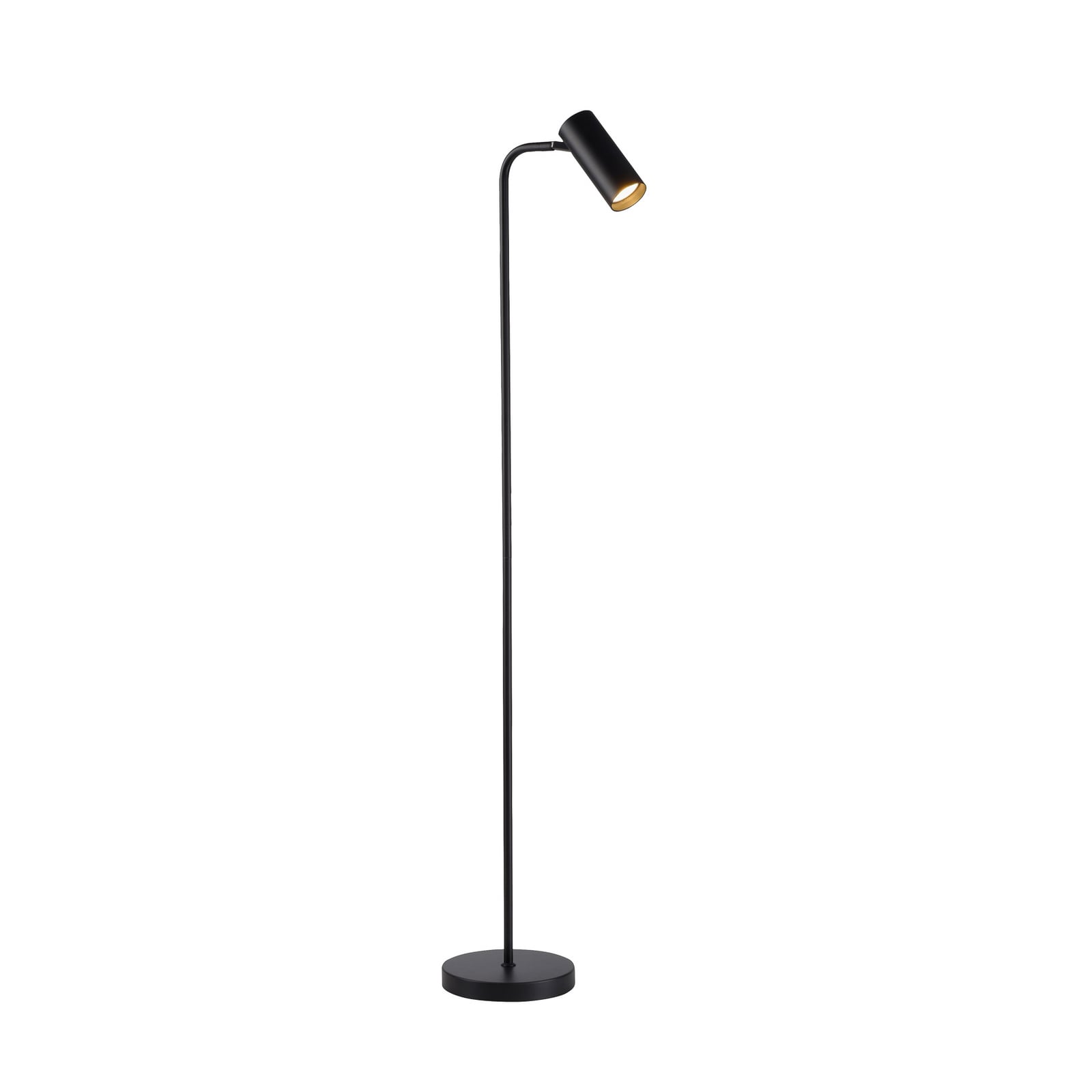 Gulvlampe RIK, svart, høyde 140 cm, metall, GU10-LED