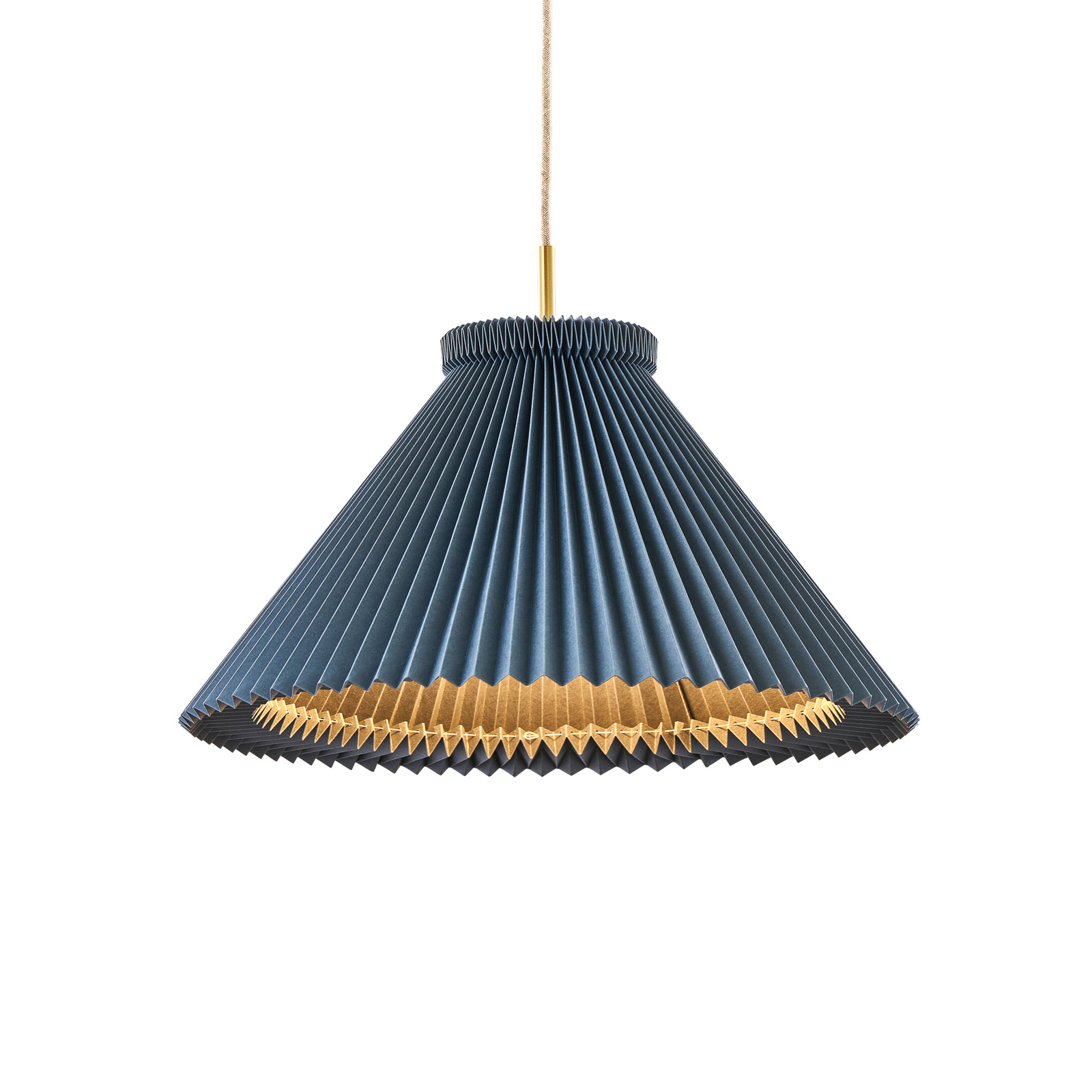 LE KLINT Hängeleuchte Model 1, blau, Papier, Ø 44 cm