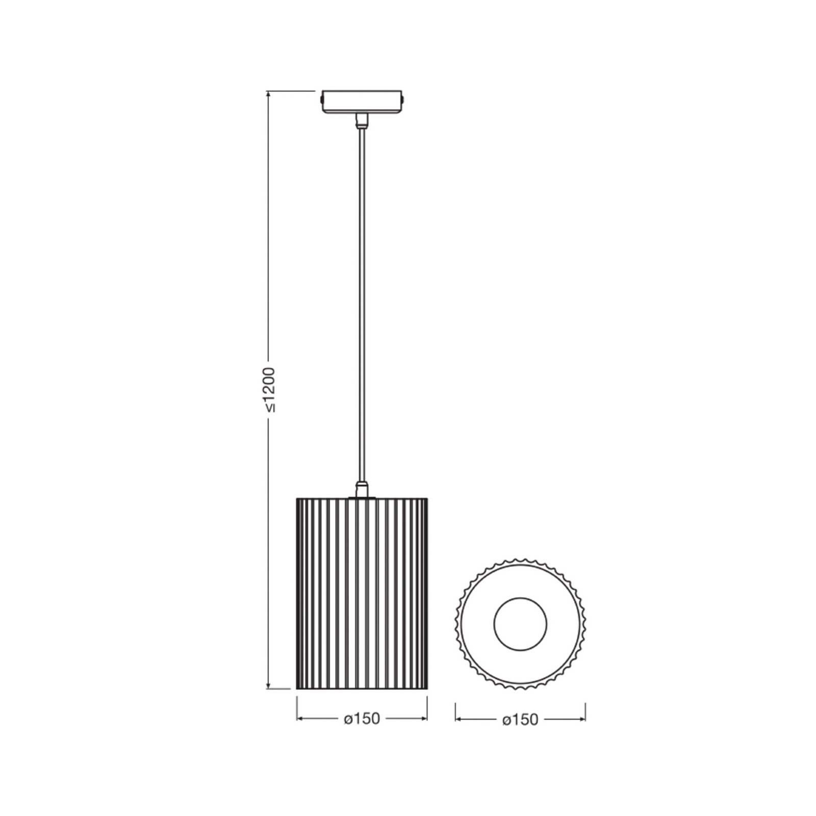 OSRAM hengelampe Decor Plaster Routes Tube, hvit, gips, E27