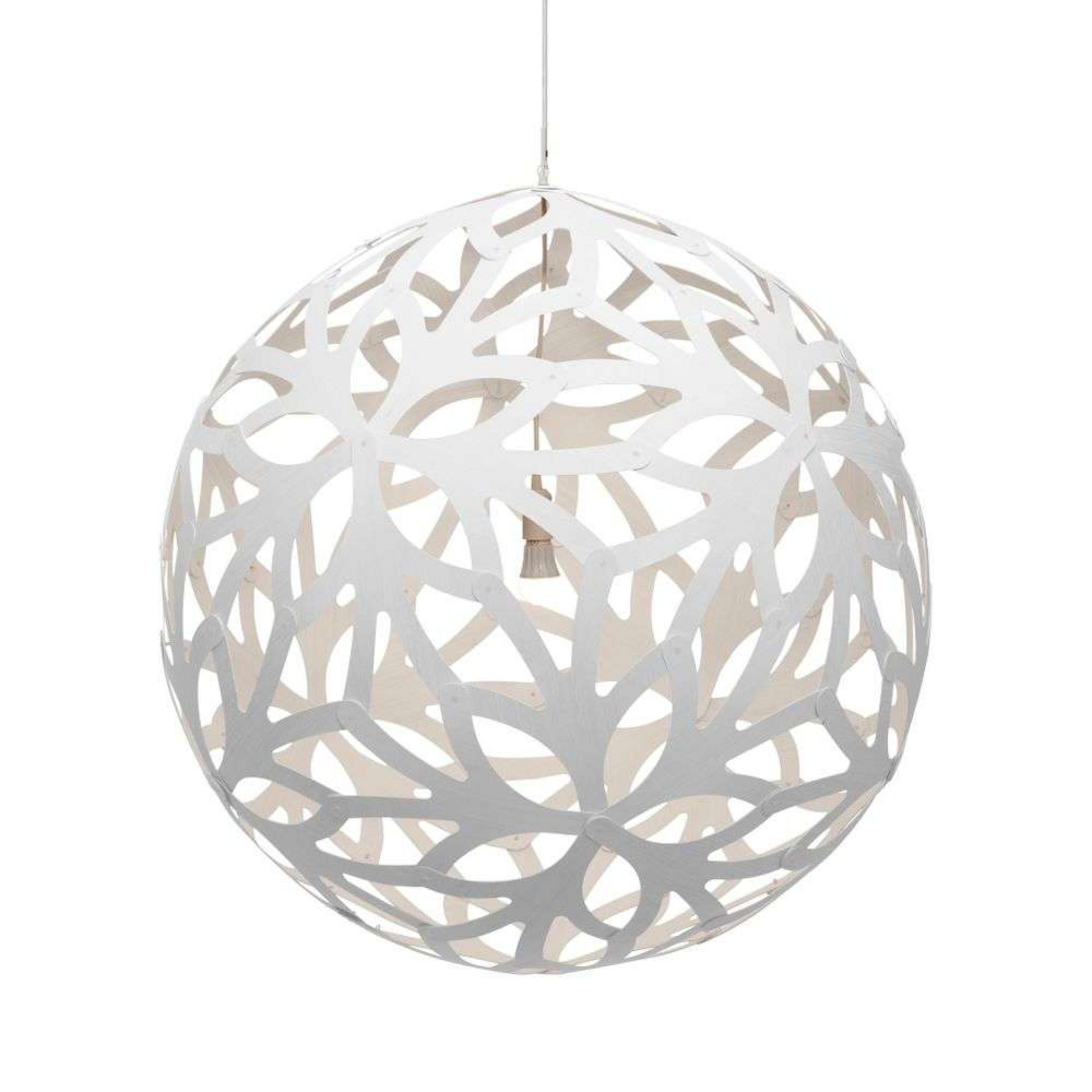 Floral Suspension Ø120 Blanc 2 Côtés - David Trubridge