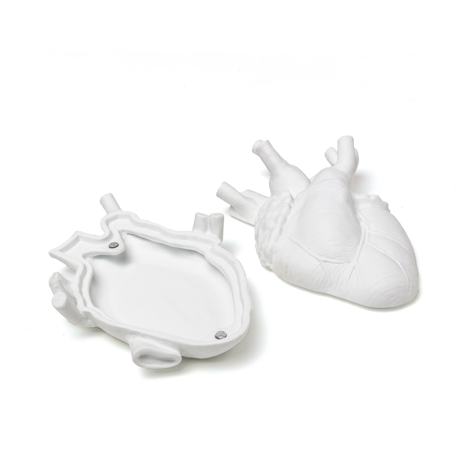 SELETTI Love in Bloom "Love in a box", blanc, porcelaine, velours