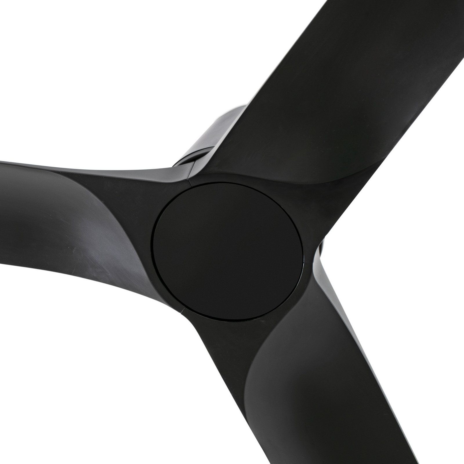 Mennyezeti ventilátor Hey S, fekete, DC motor, csendes, Ø 90 cm