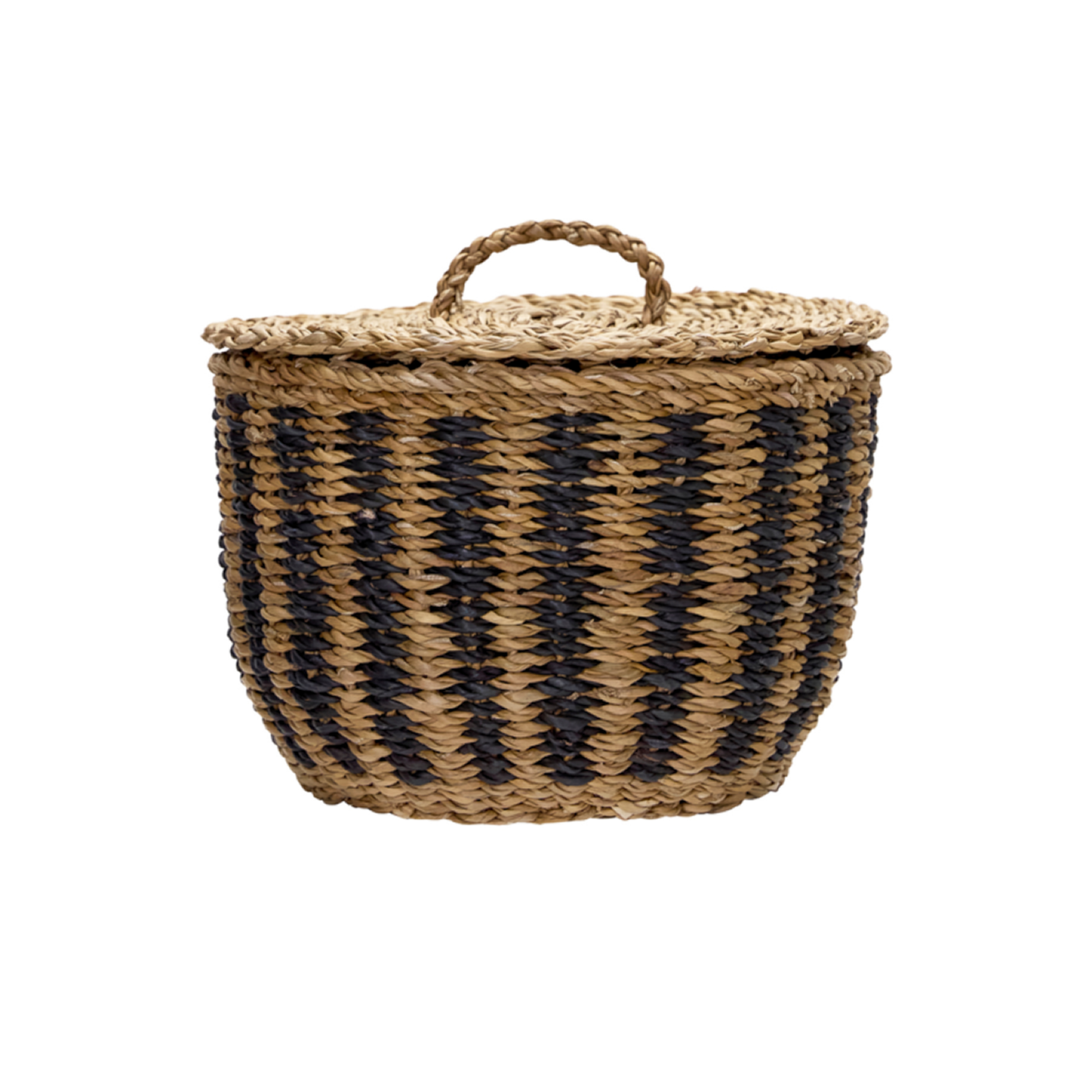 Cesto storage basket, colourful seagrass, set of 3 - House Doctor