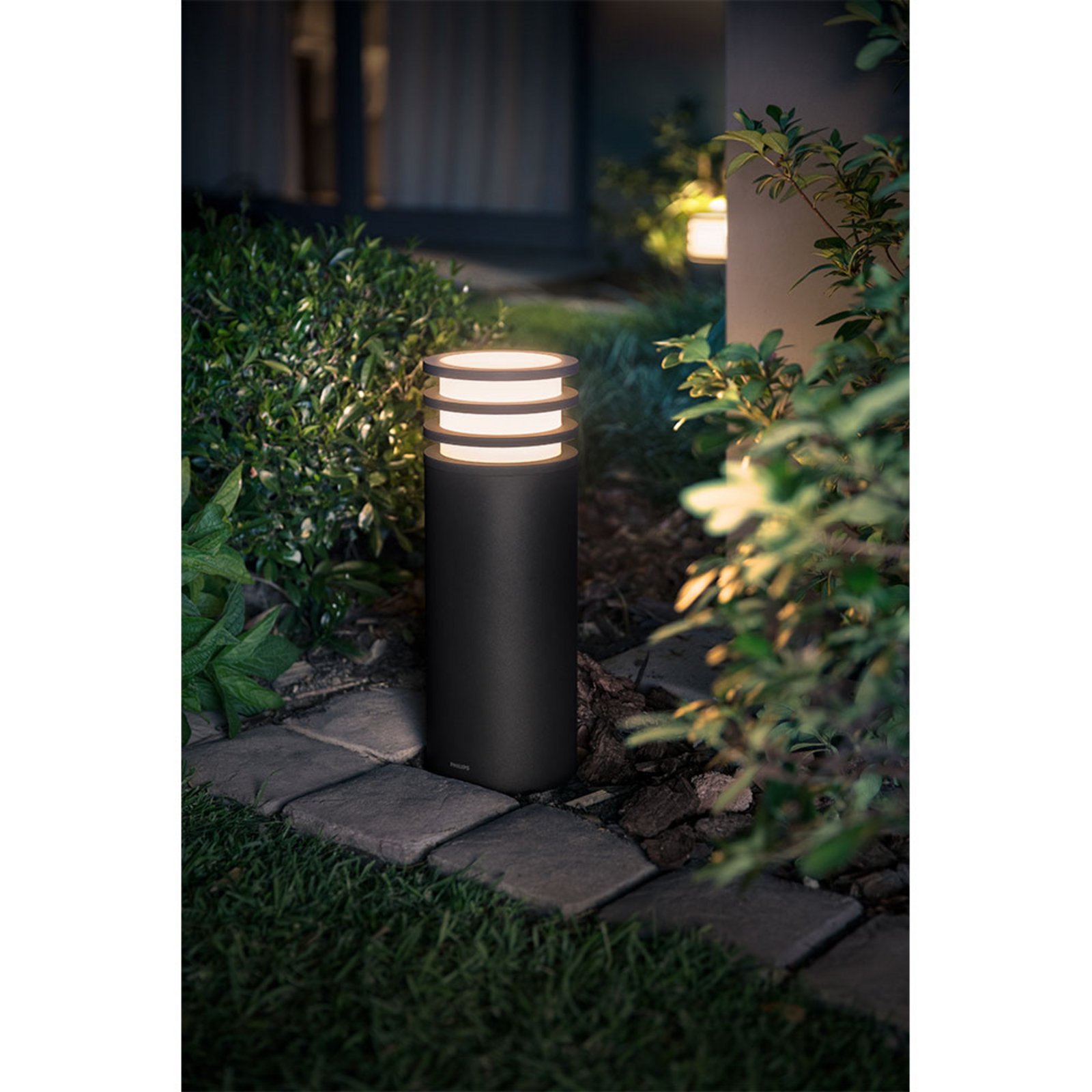 Lucca Lampadare Exterior Low Hue White Antracit - Philips Hue