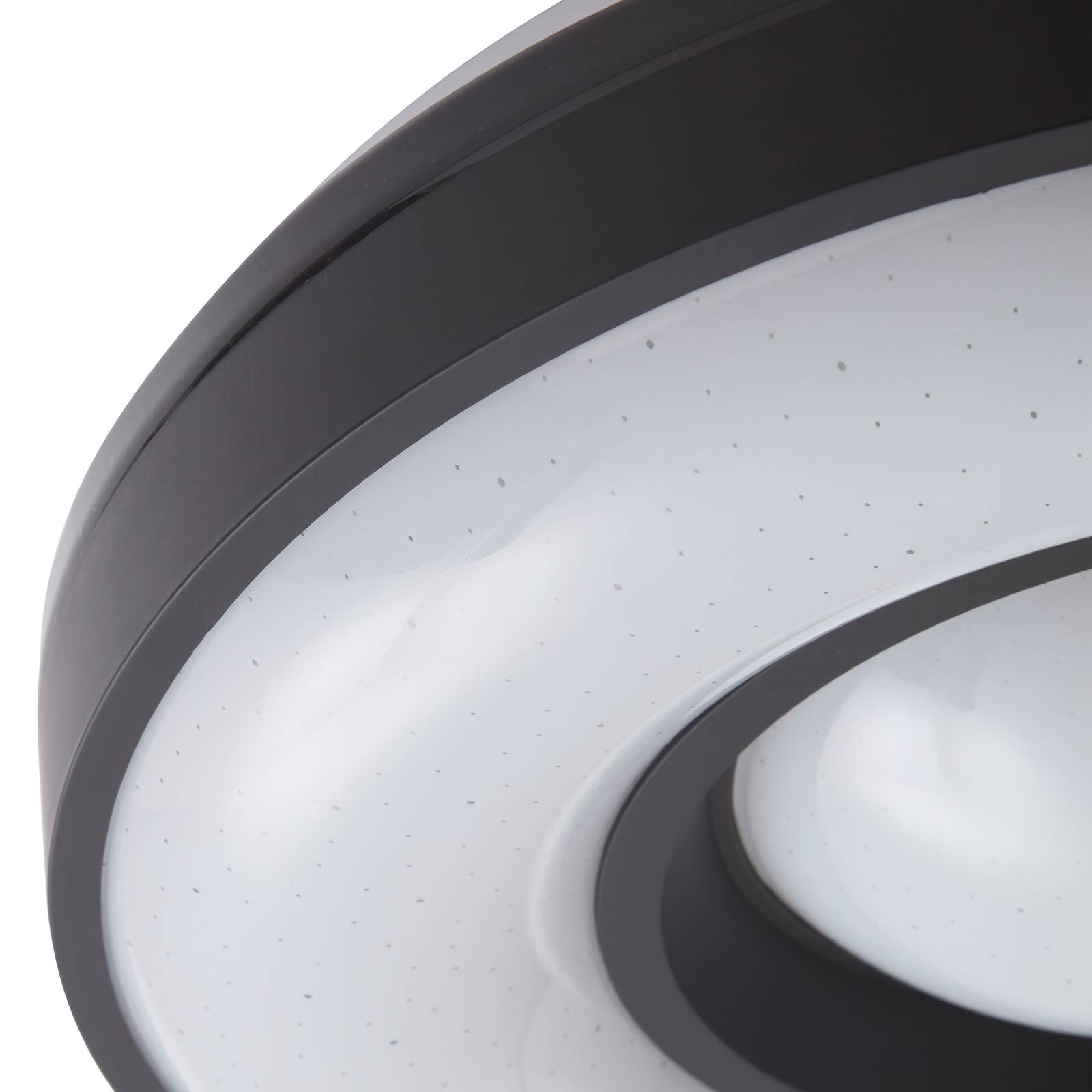 Lindby Aaesha sufitowa LED biała/czarna Ø40,5cm