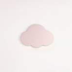 Applique Cloud, rosa, larghezza 38 cm, plastica