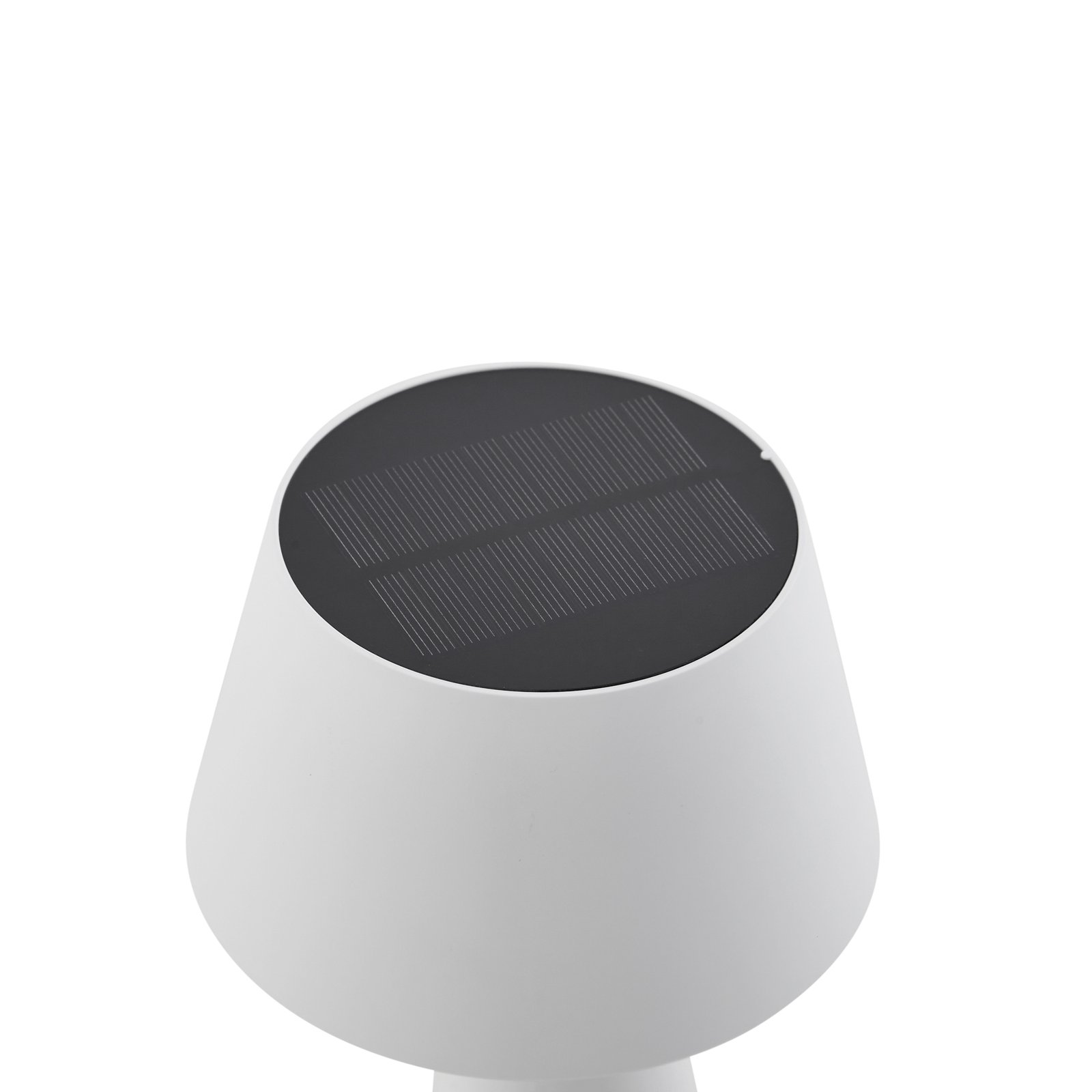 Solárna stolová lampa Lindby Lirinor LED, biela, 4 000 K