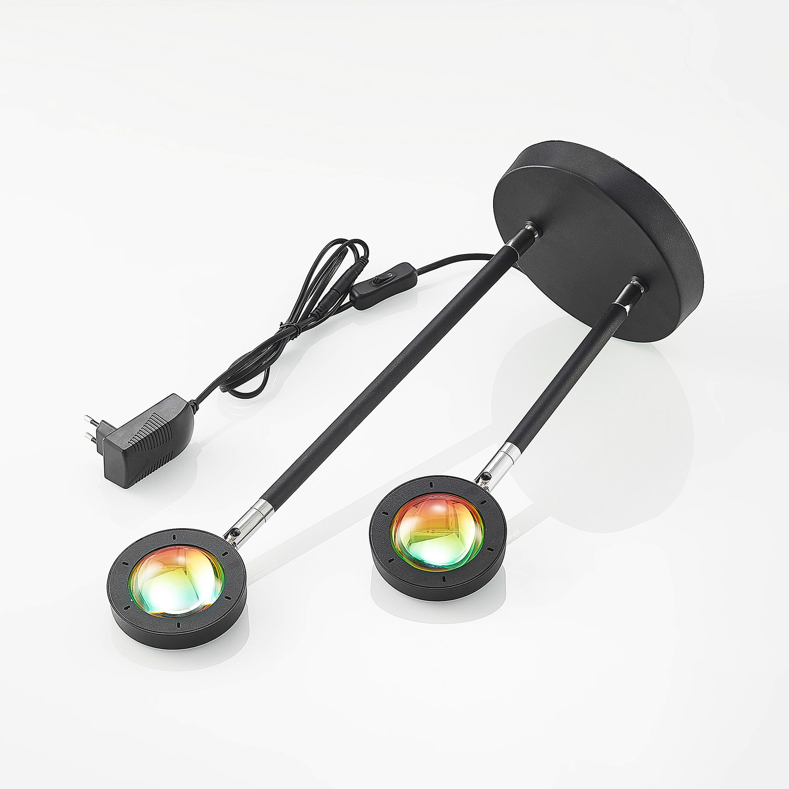 Lindby Edonita LED-Tischlampe mit Effektlicht