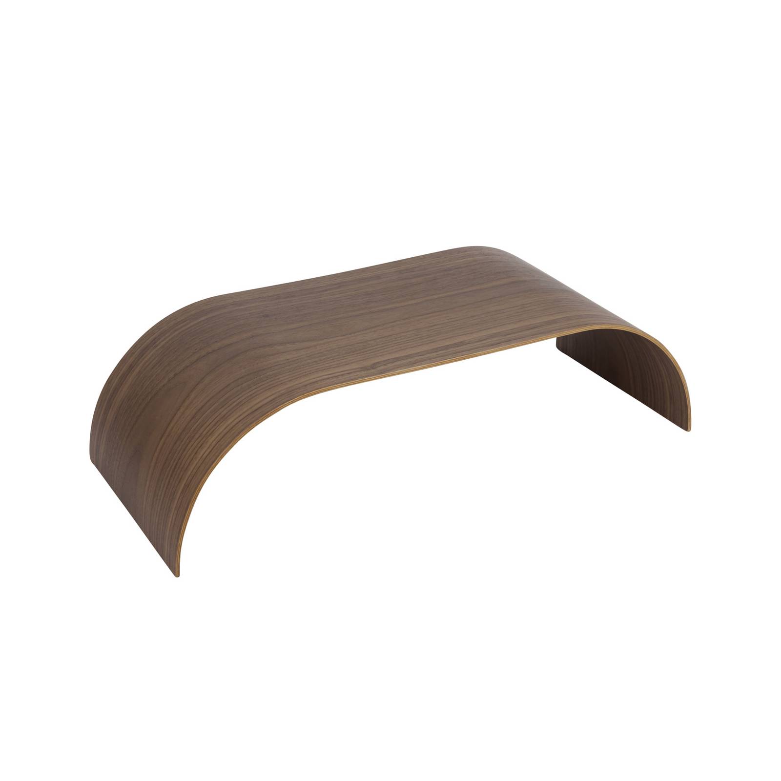 Design AYTM Curva dienblad, walnootkleurig, 62 x 25 x 16 cm, hout voor woonkamer / eettafel - hout donker