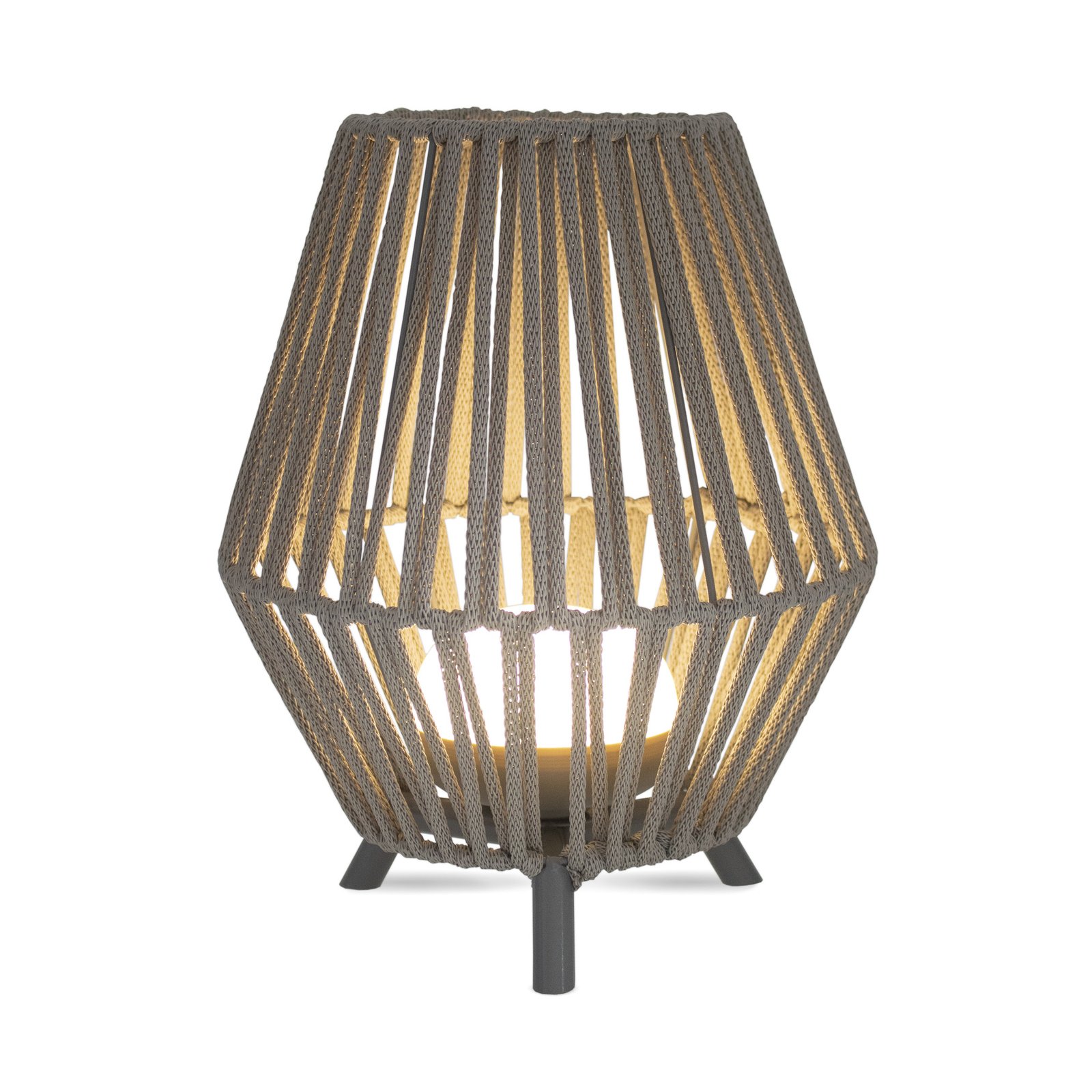 Newgarden Conta LED dobíjecí stolní lampa taupe 32cm