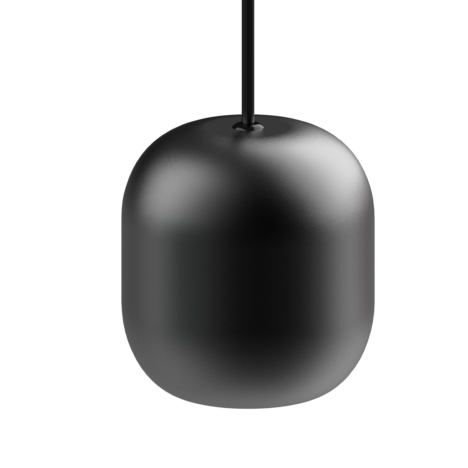 Lucande pendant light Narion, linear, black, 5-bulb