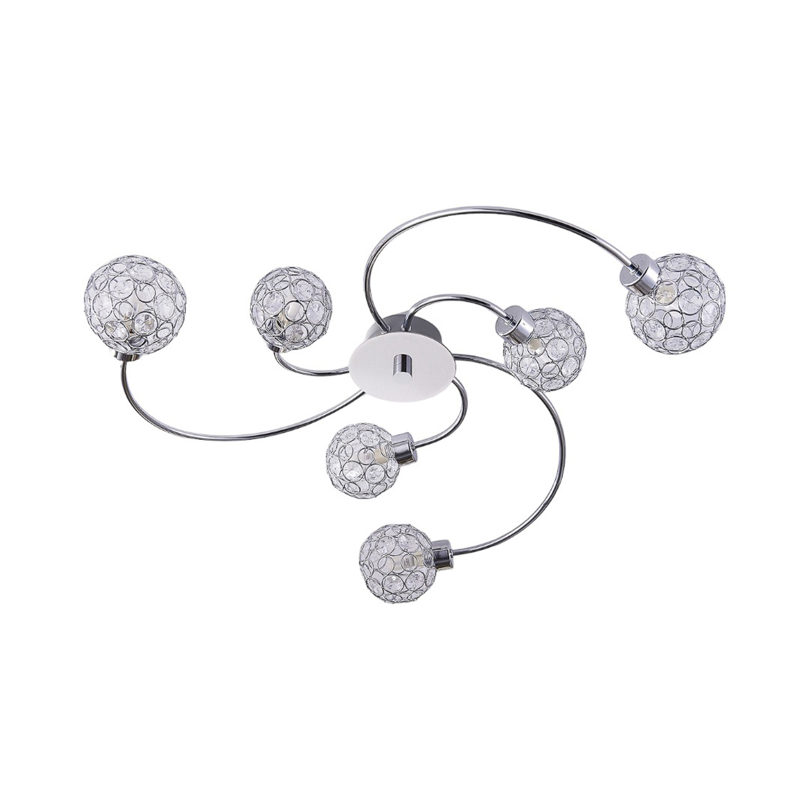 Tyron Taklampe Chrome/Clear - Lindby